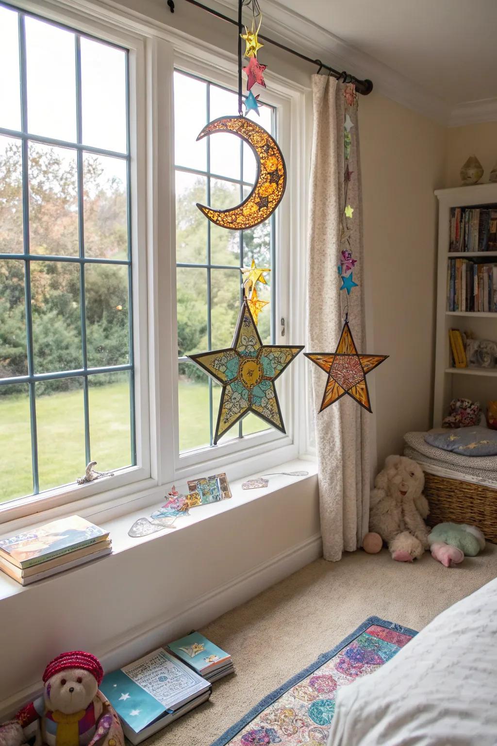 Playful shapes add charm to a child's room.