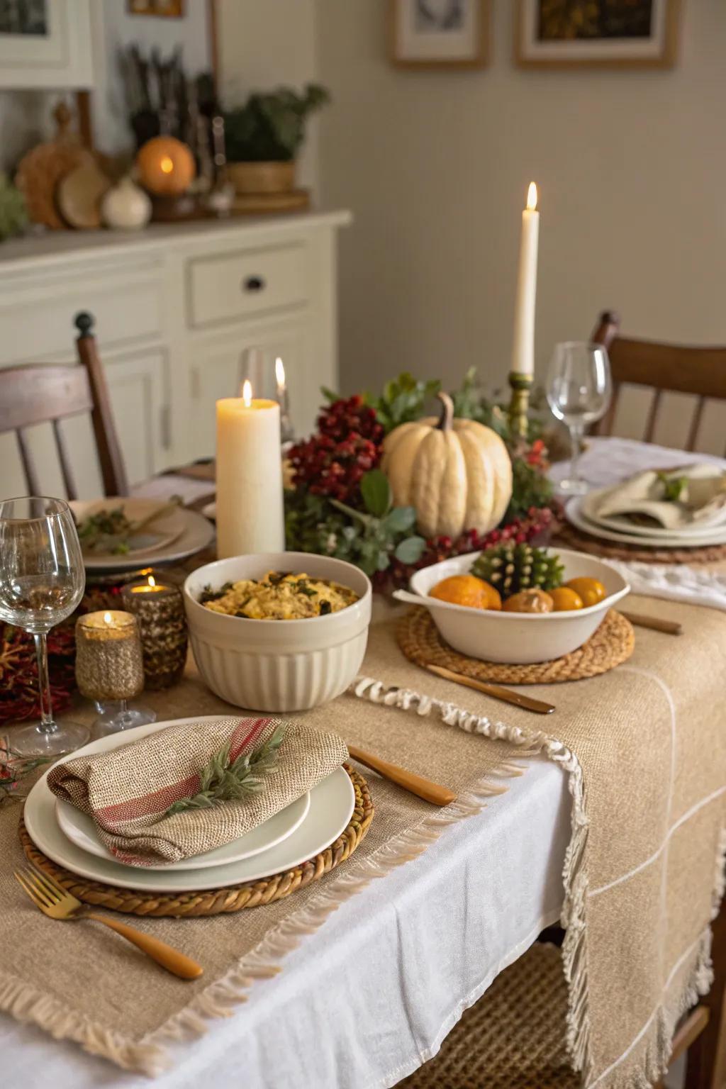 Layering diverse textures brings depth and vibrancy to your table.