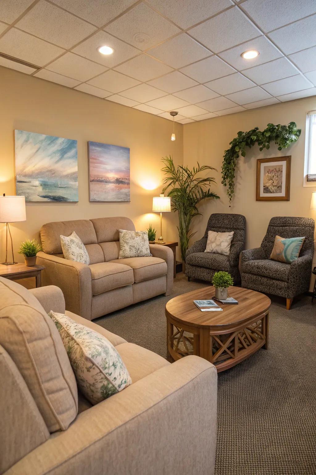 Comfy seating to support the needs of everyone.