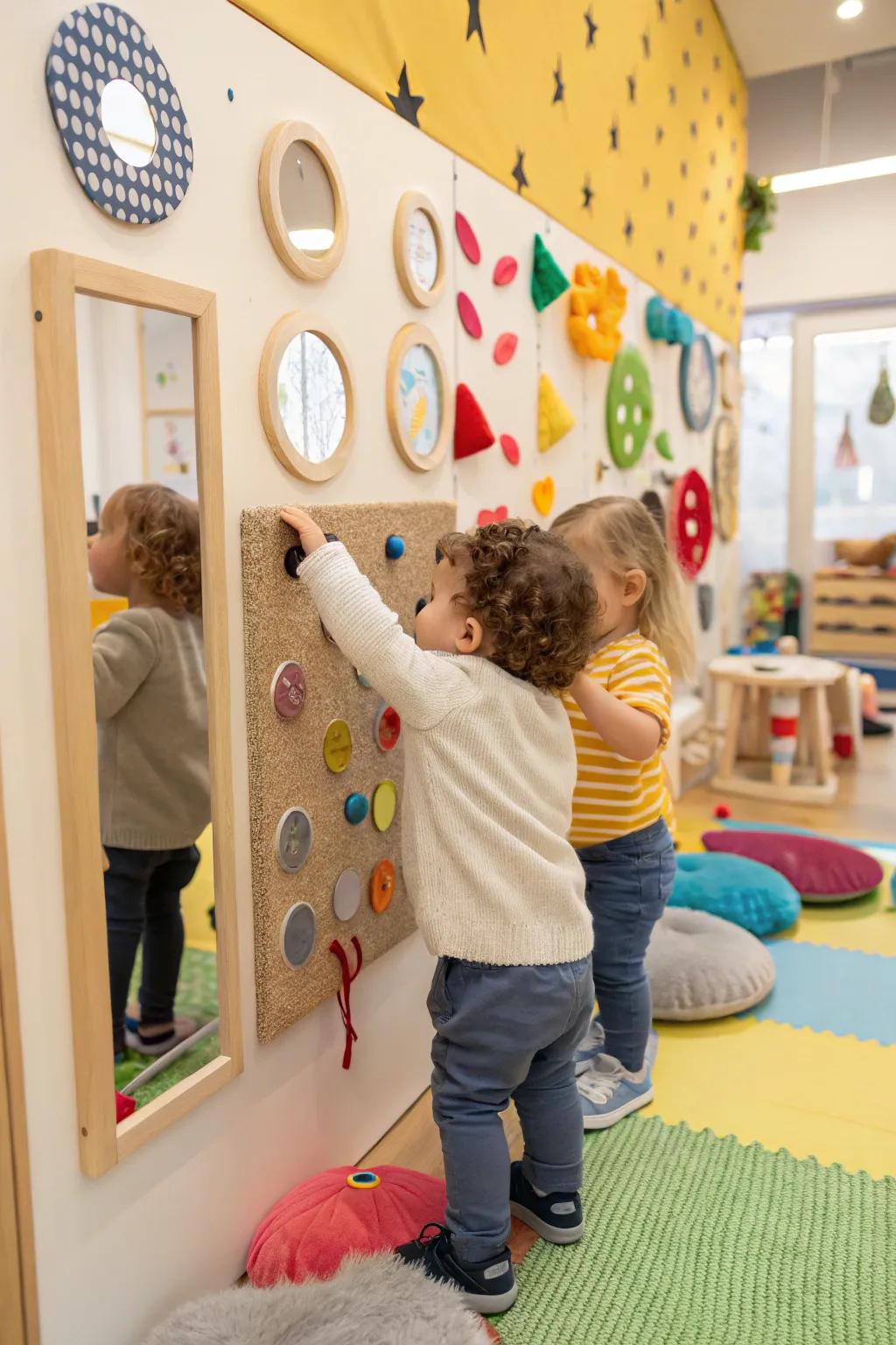 Engage the senses with a dynamic tactile wall.