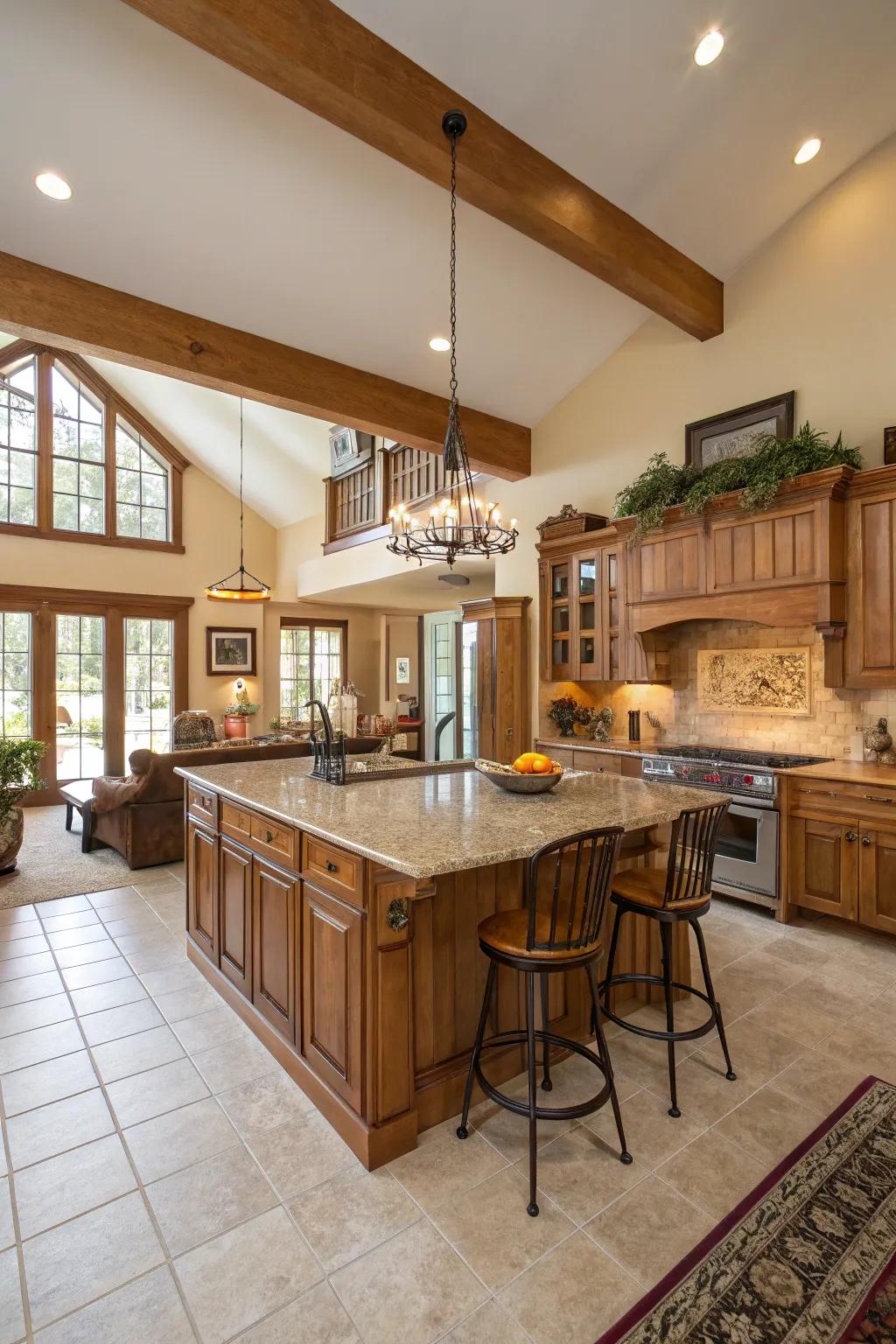 An open and airy design encourages movement and usefulness.