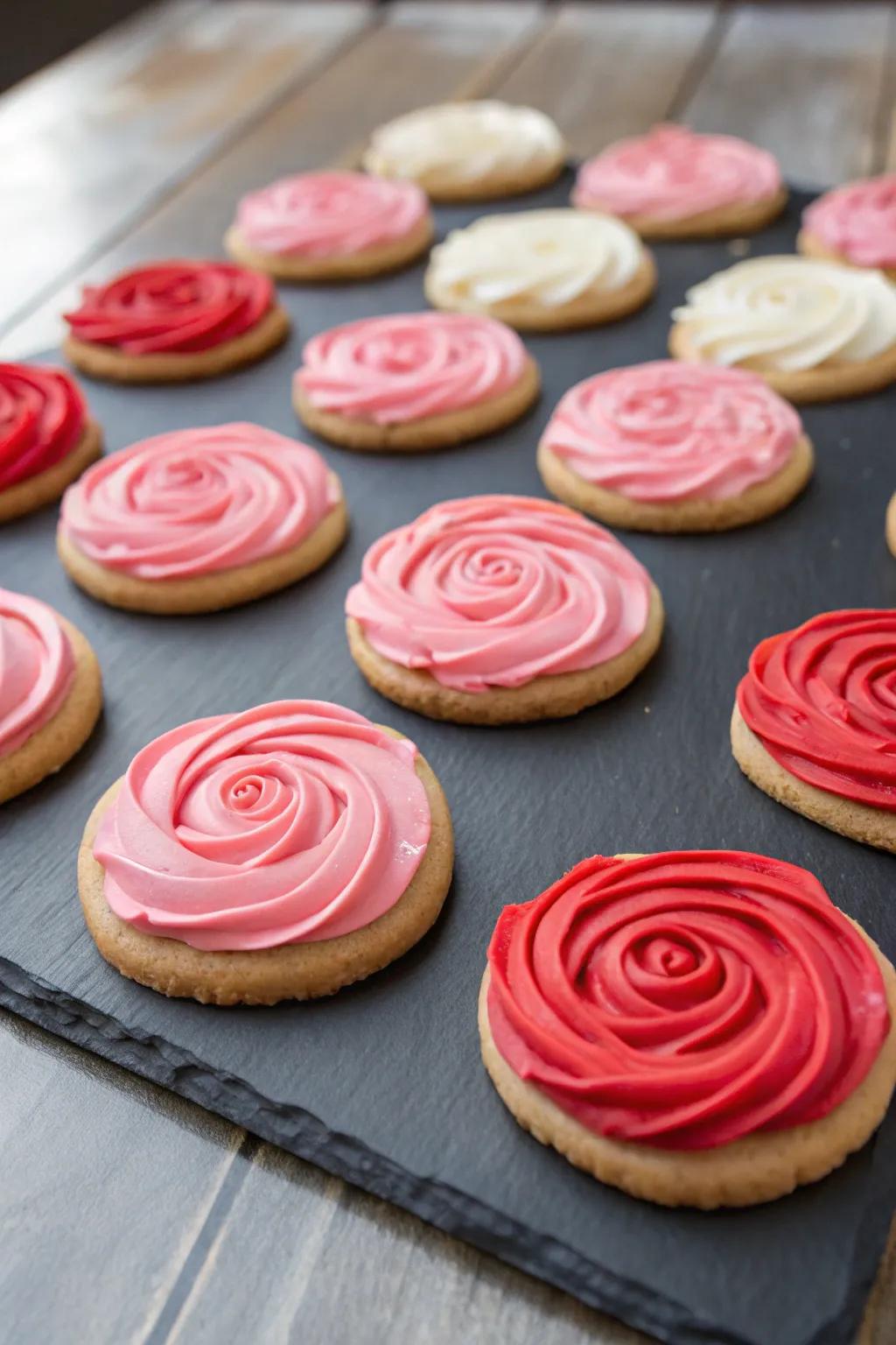 Swirled blossoms for an elegant touch.