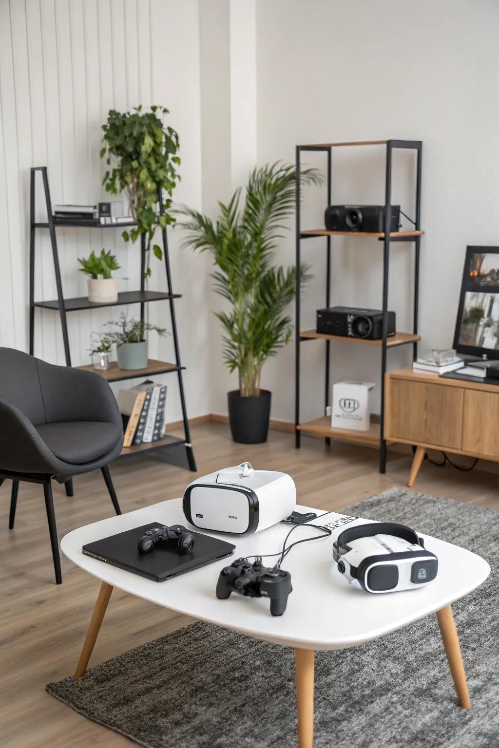 Simplicity ensures a focused and clutter-free VR space.