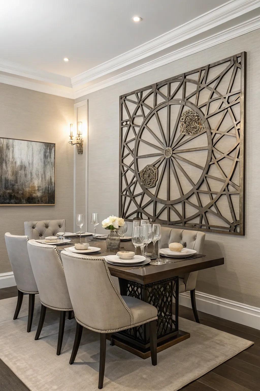 Forged art exudes elegance and brilliance.