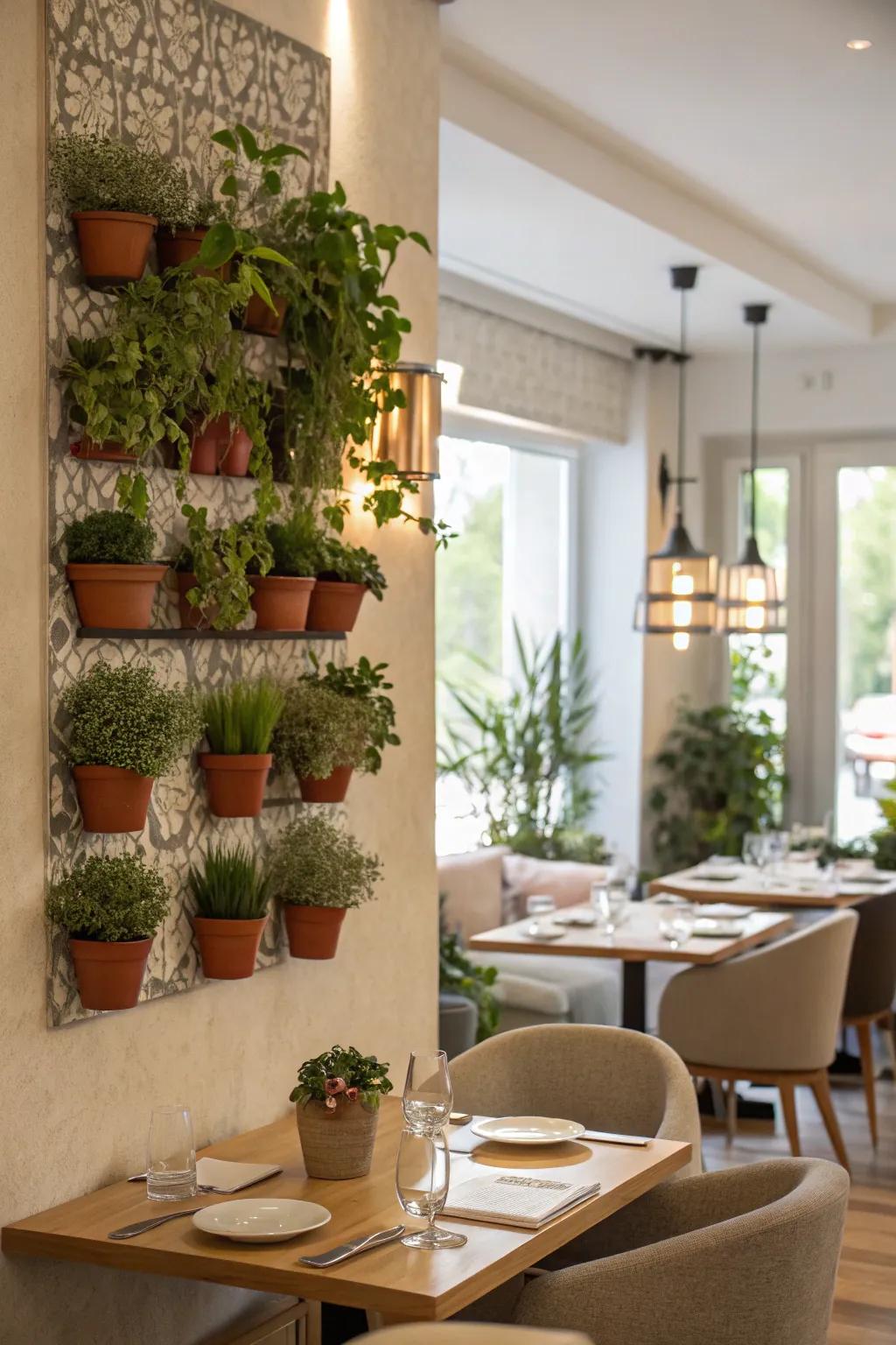 Grouped flora heightens the impression of abundance and mass.