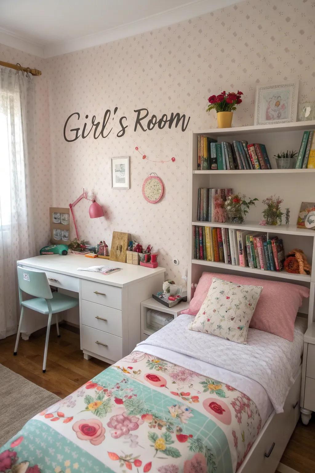 Personalization renders a room feel uniquely hers.