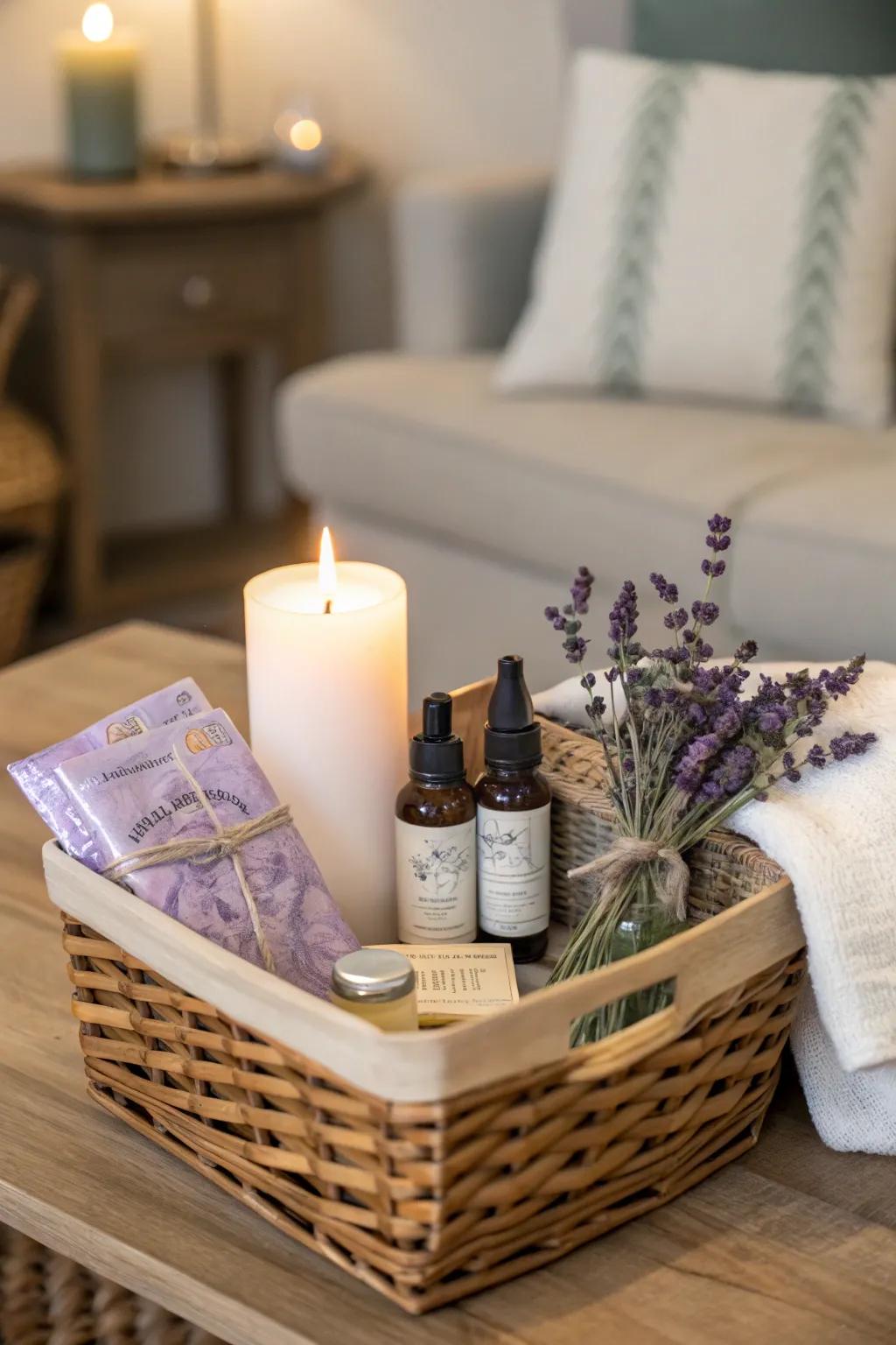 An artisanal fragrant light introduces a hint of calm and coziness.