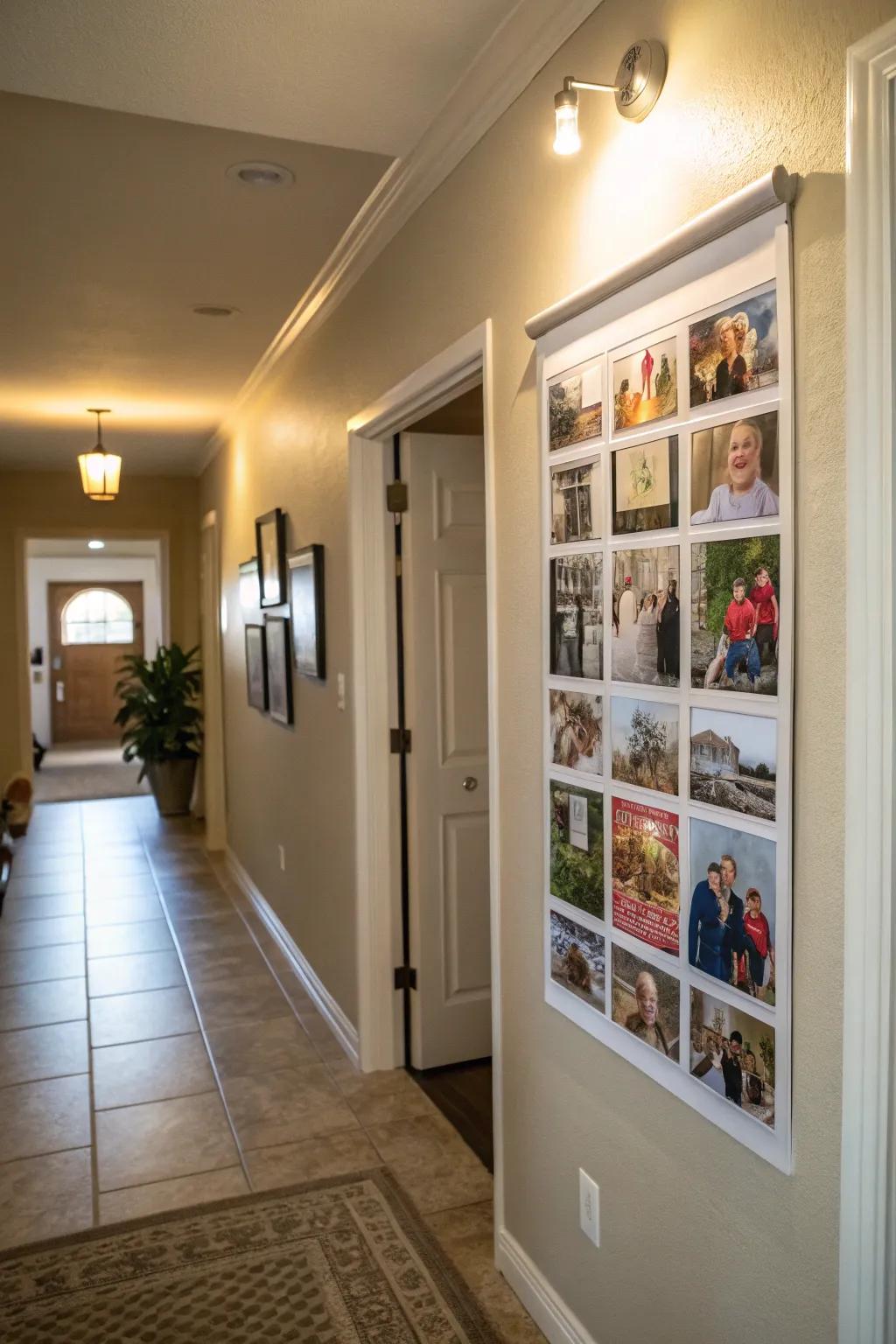 Photo collages celebrate shared memories.