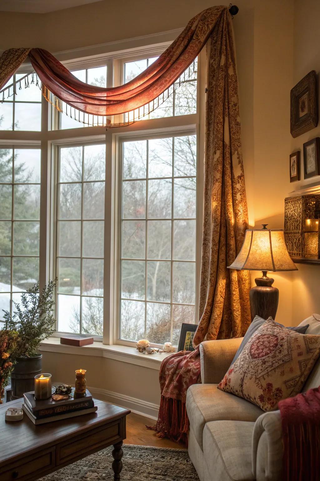 Create a cozy setting with inviting colors.