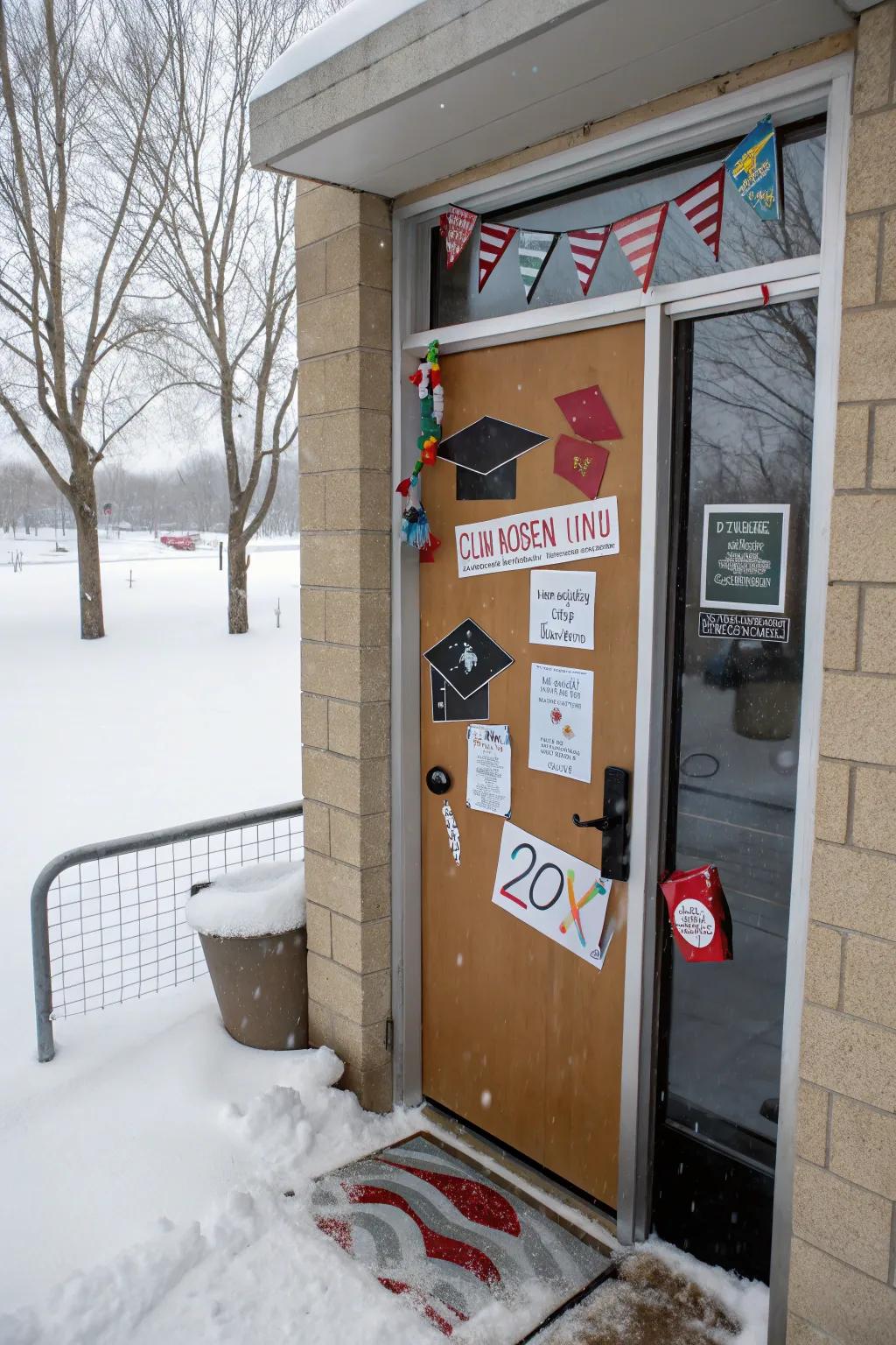 An icy snapshot location encourages students for a fun photo opportunity