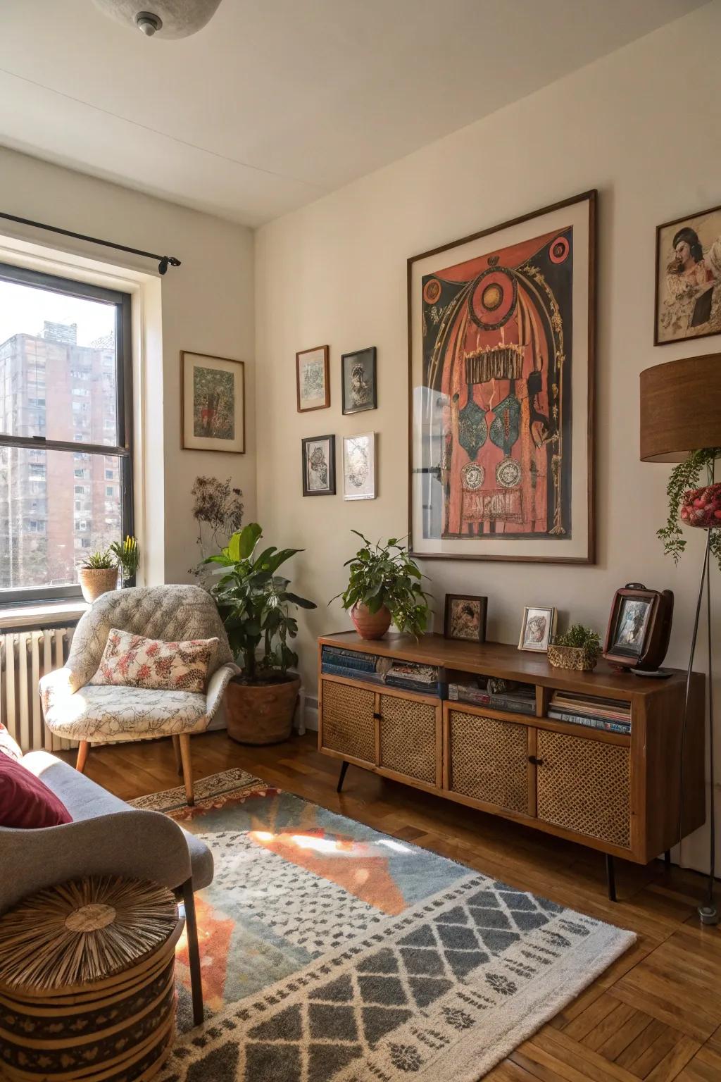 Artwork makes a strong statement and expresses your individuality.