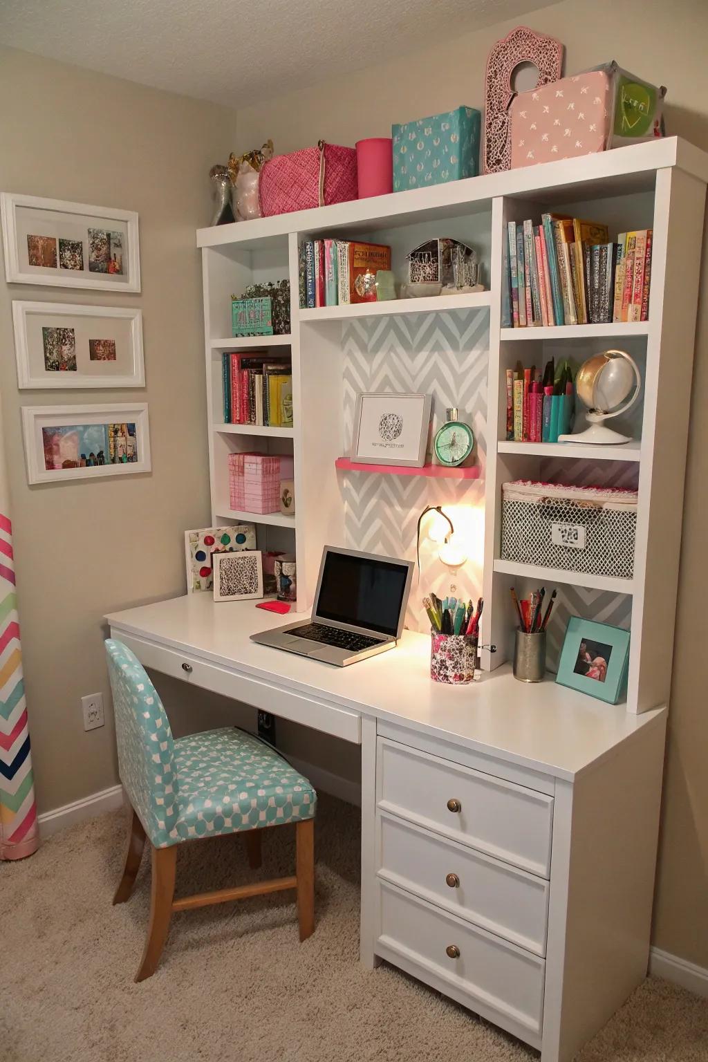 Functional furnishings meet both current and future needs.