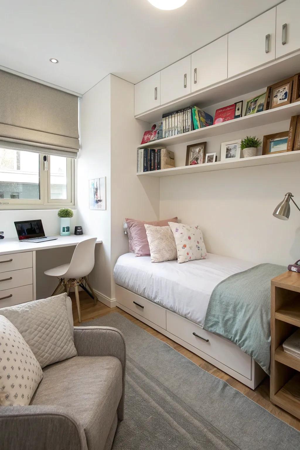 A perfected arrangement boosts the room's functionality