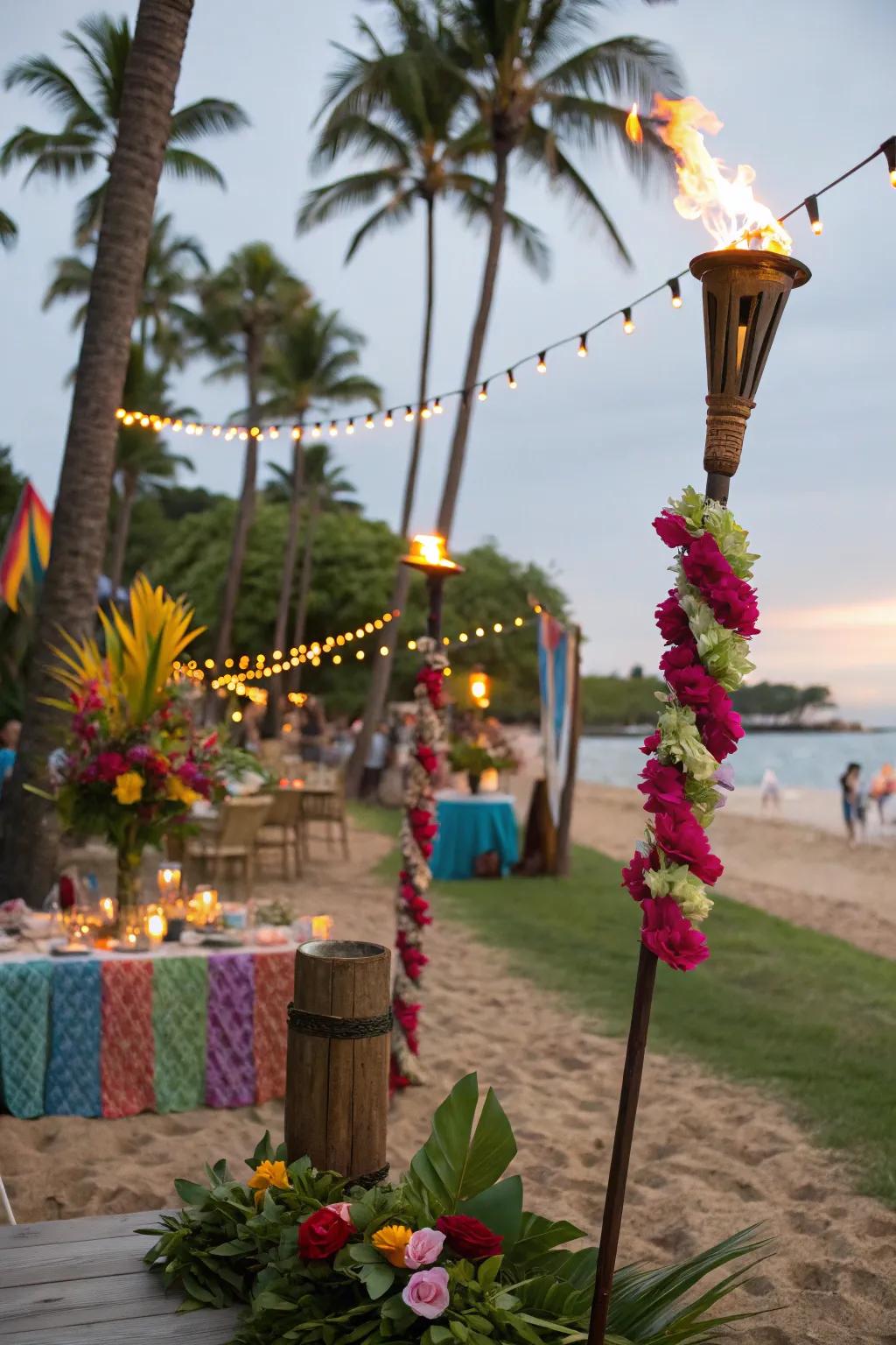 Embrace the island vibe with a tropical luau birthday party.