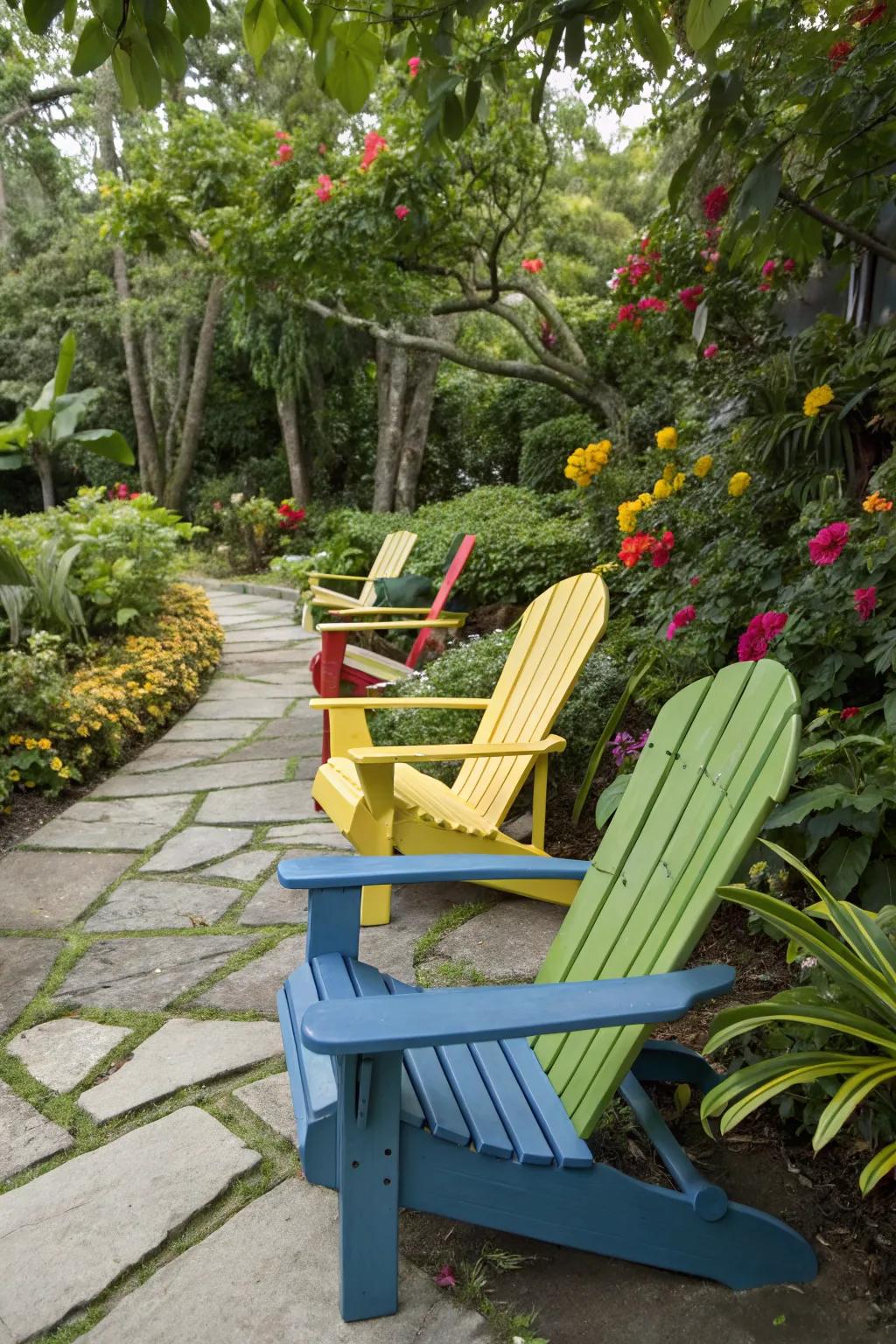 Tropical shades injecting a spirited vibe.