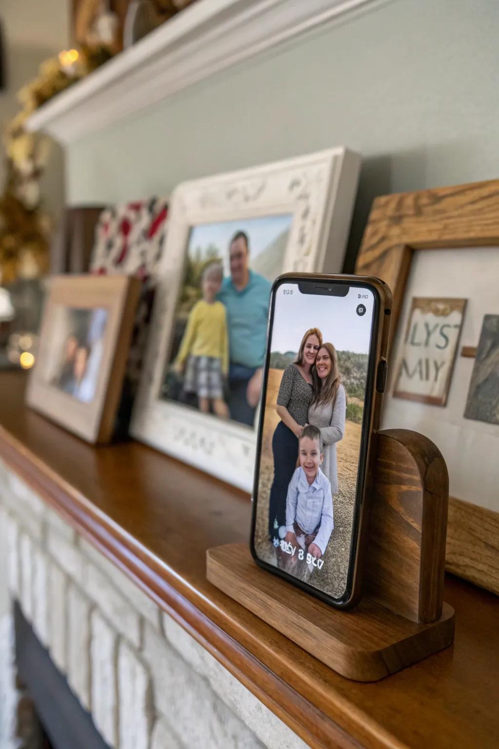 Add warmth with personal photos on your home screen.