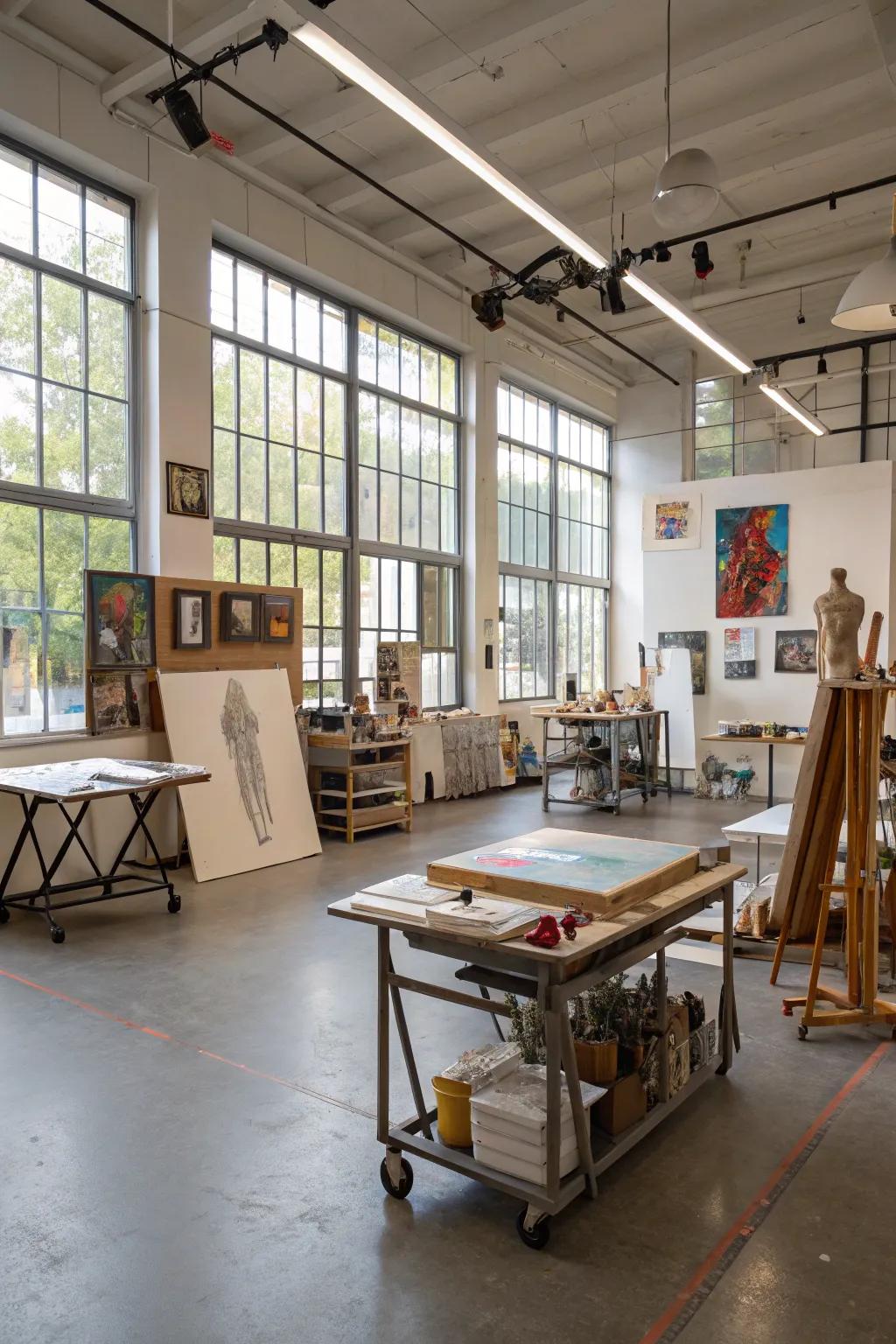 A space that develops with your art.