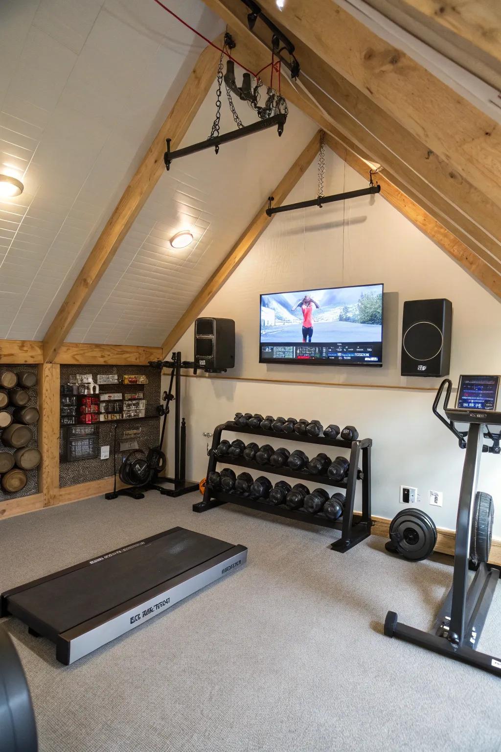 Make your workouts better with audio-visual entertainment.