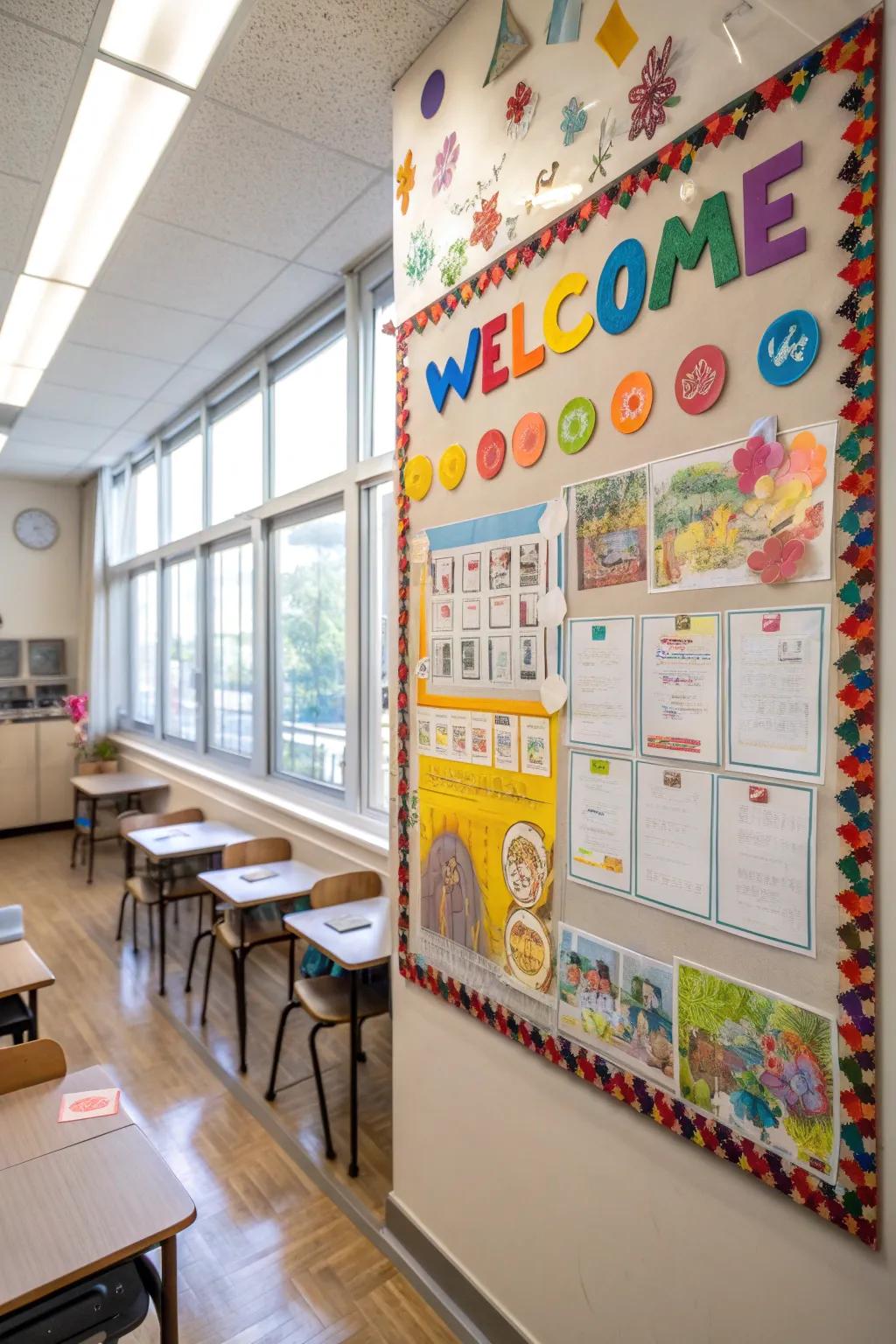 Personalized bulletin board that cherishes each student’s uniqueness.
