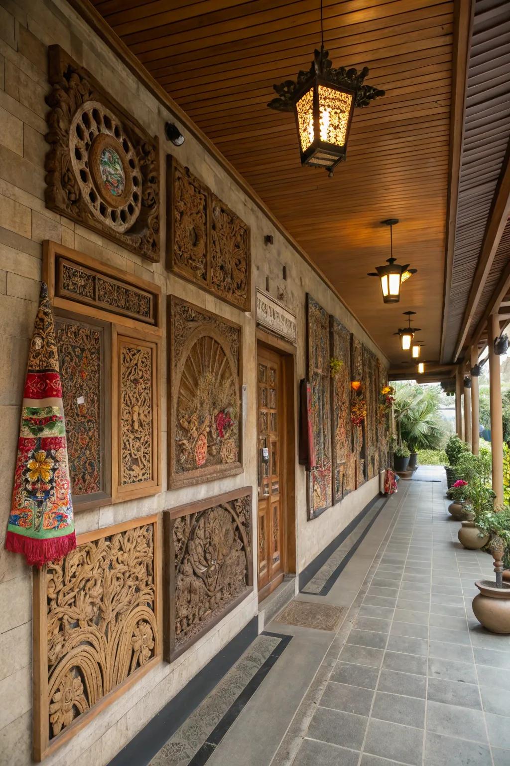 Cultural decor infuses your space with Balinese charm.