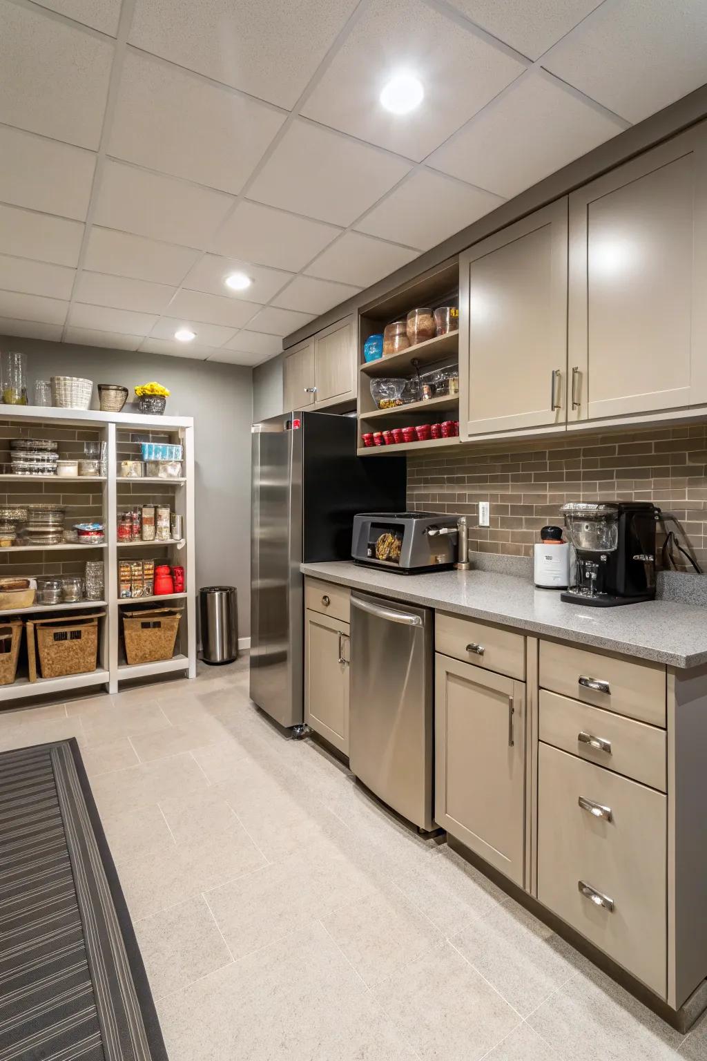 Small kitchens can be both chic and utilitarian.