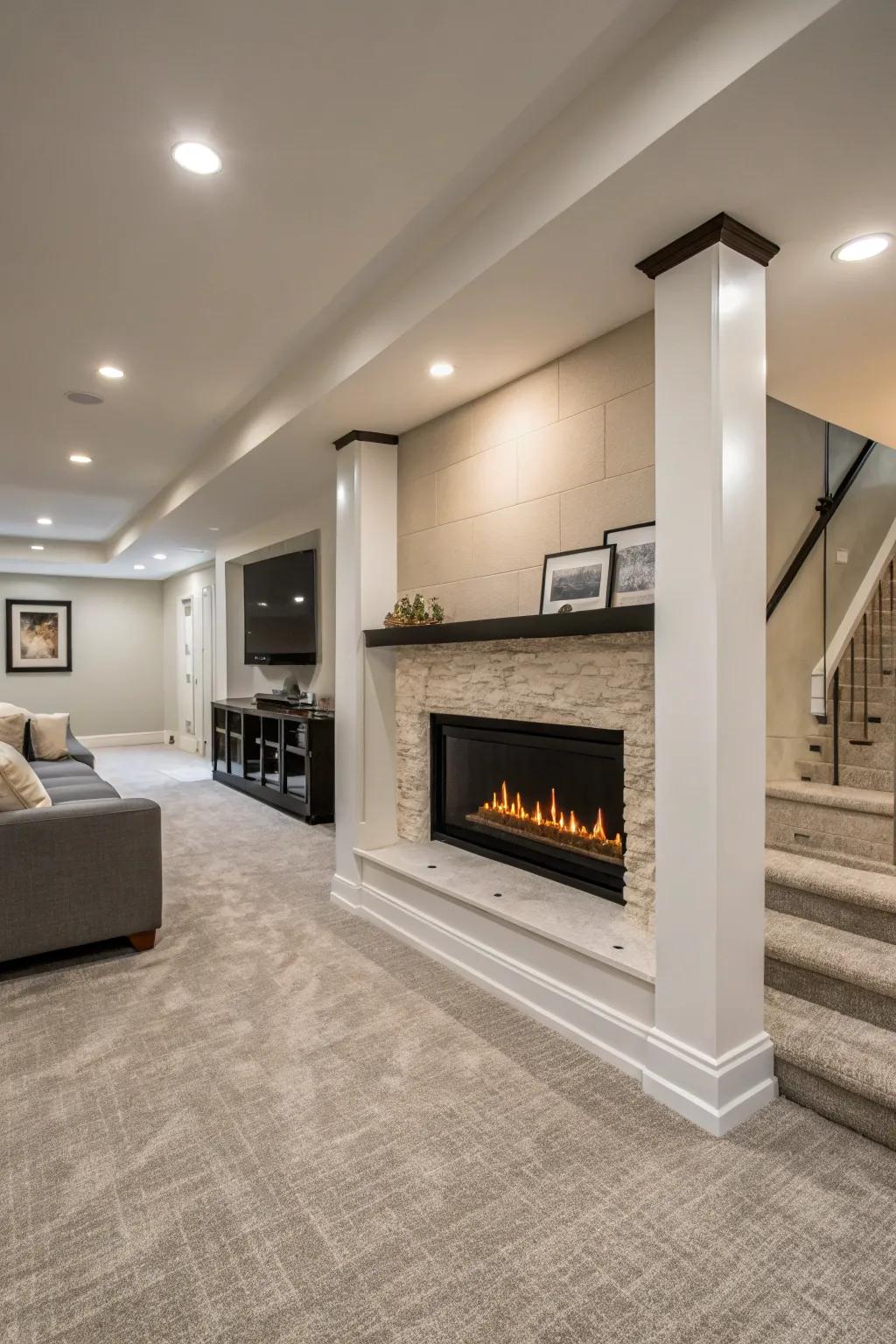 Linear fireplaces set the bar for modern elegance.