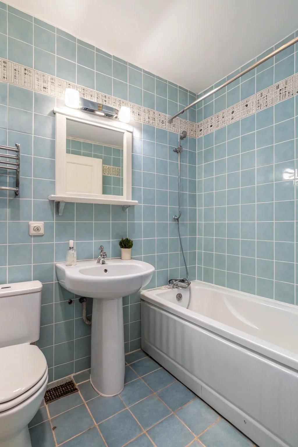 Conceive a soothing refuge through comforting azure coverings.