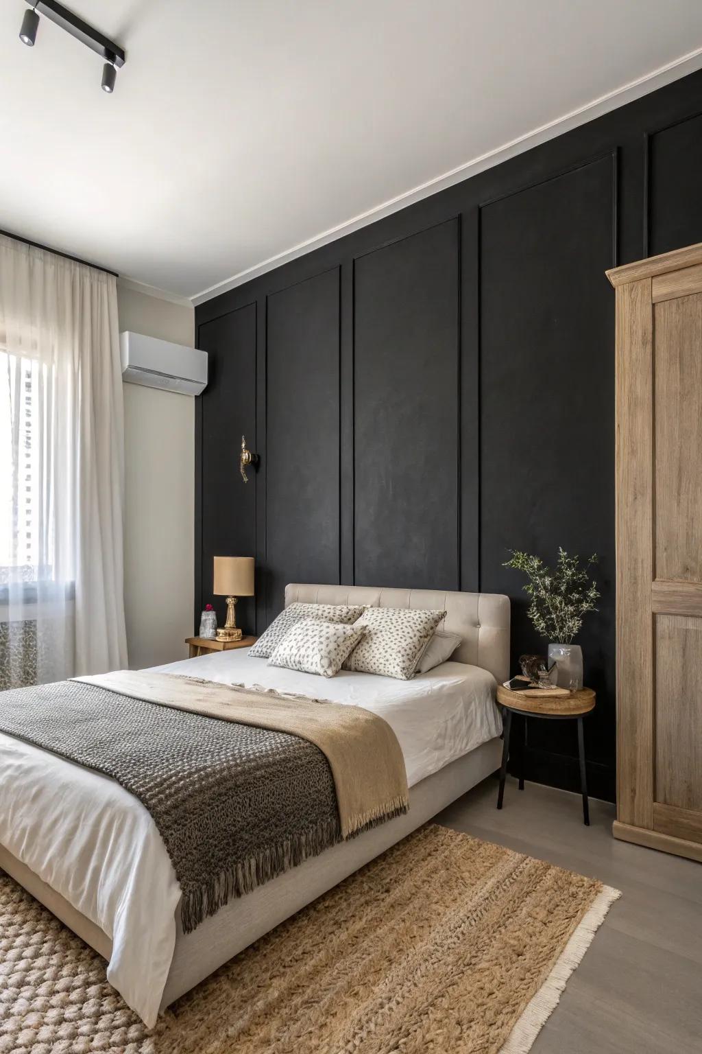 Flat graphite can be striking in understated settings.