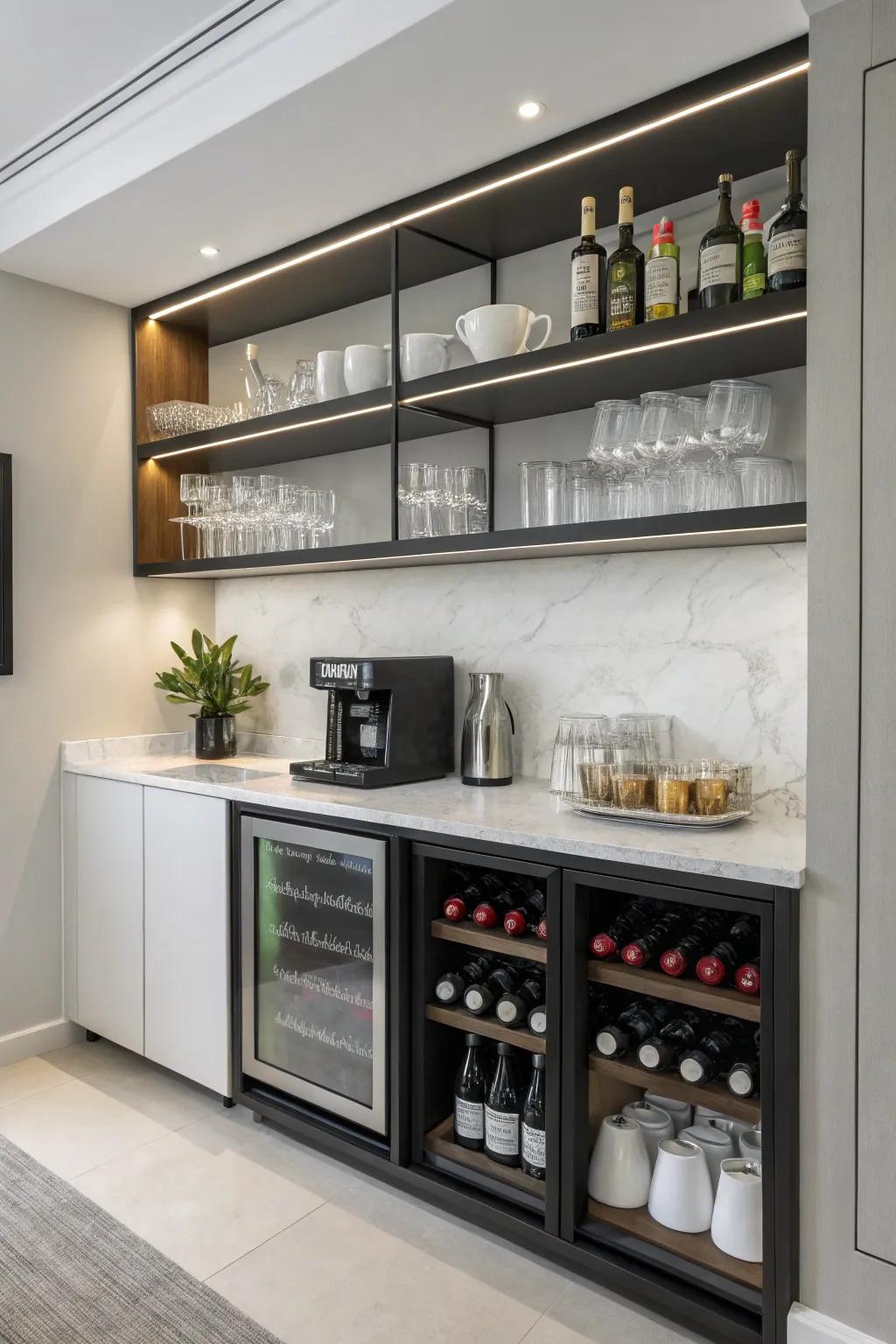 Elevate your space with a sleek modern station.