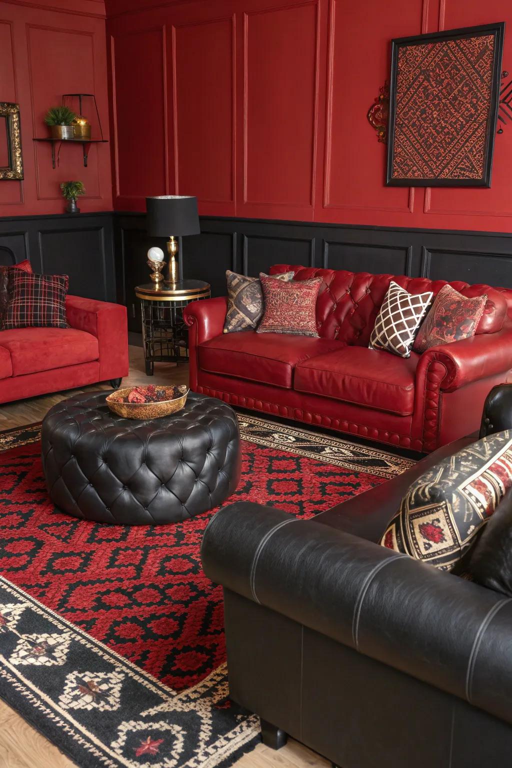 Surfaces and patterns insert visual intrigue.