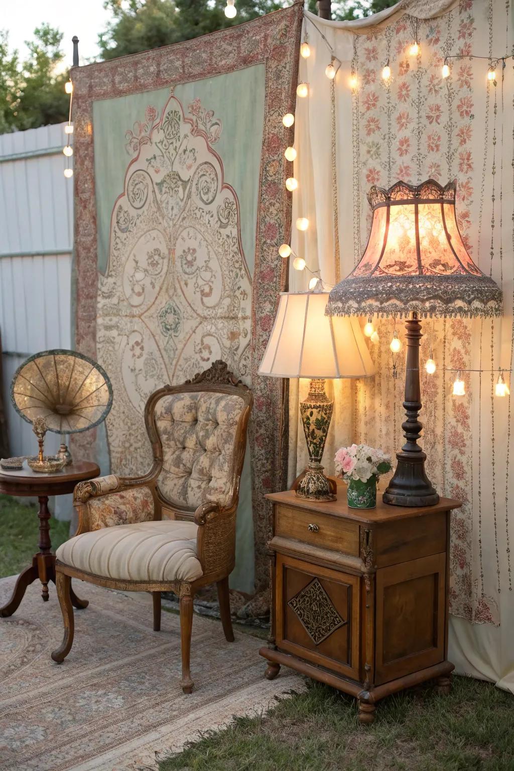 Nostalgic aged sensations exhibiting antique decor