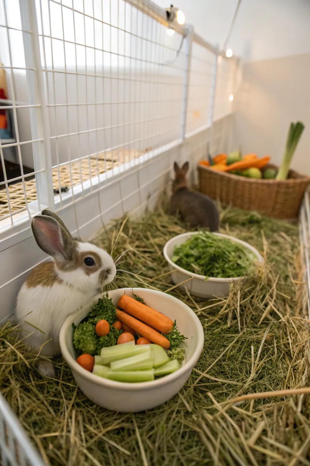 A well-organized nutrition zone for effortless access.