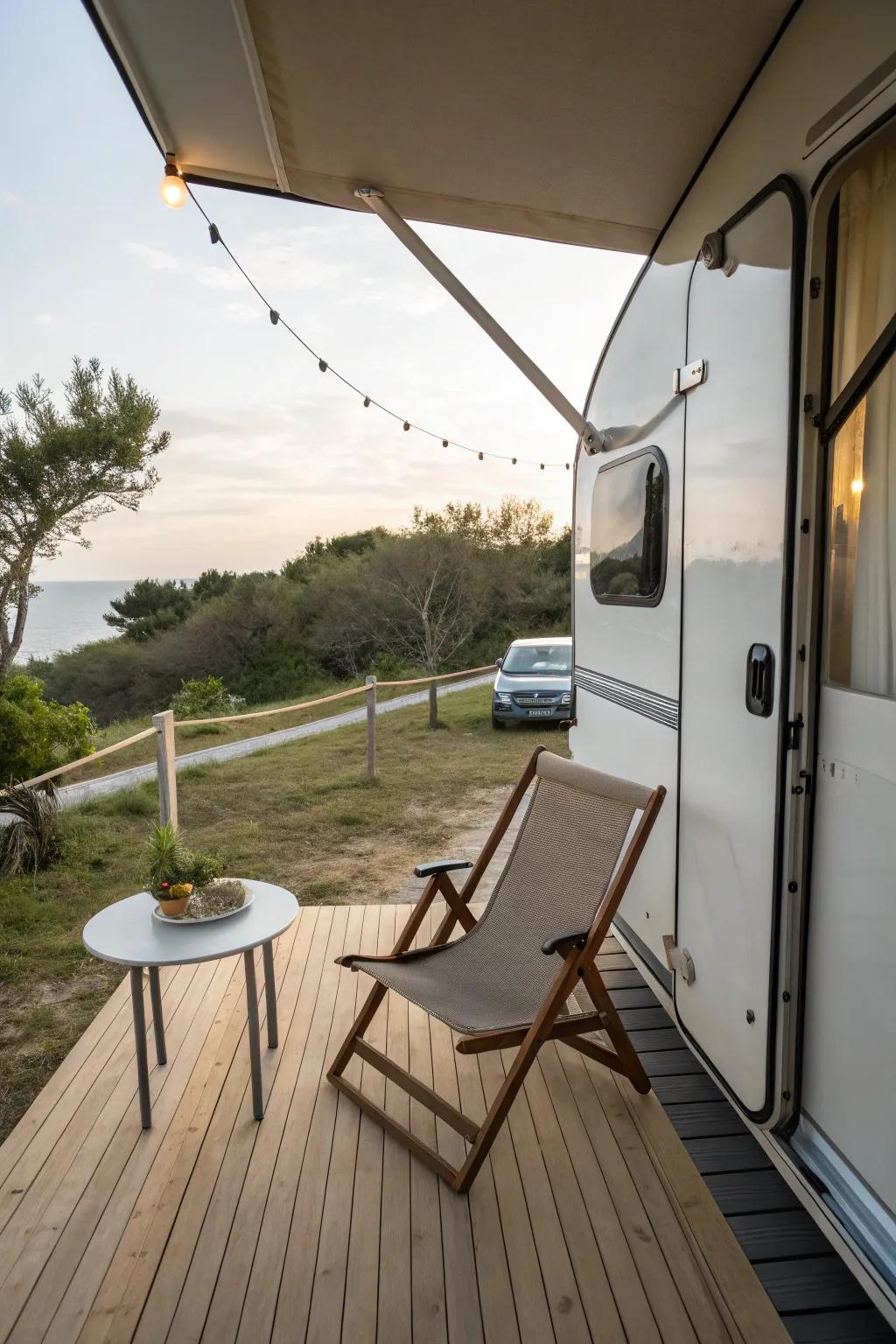 Find tranquility with a minimalist deck arrangement.