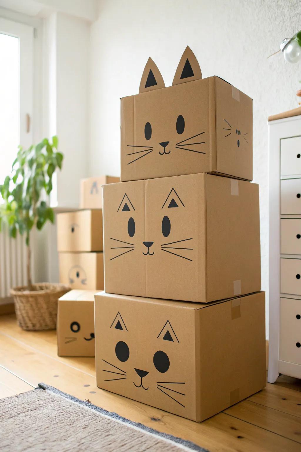 A cardboard box wonderland that’s fun and affordable.