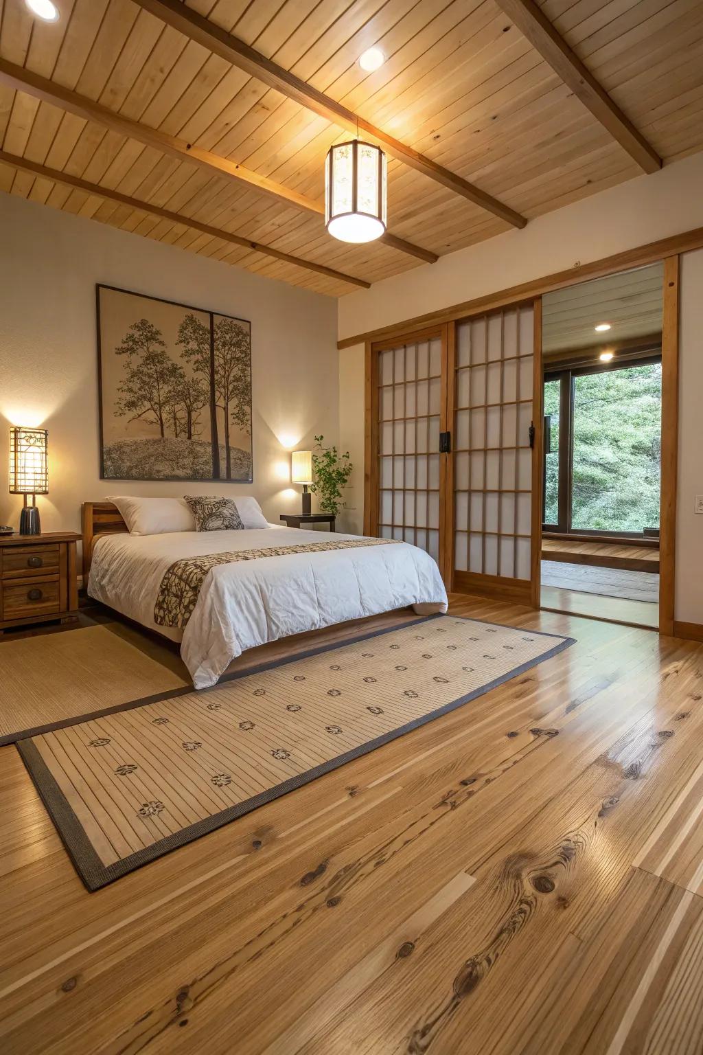 Embrace sustainability through exquisite bamboo flooring.