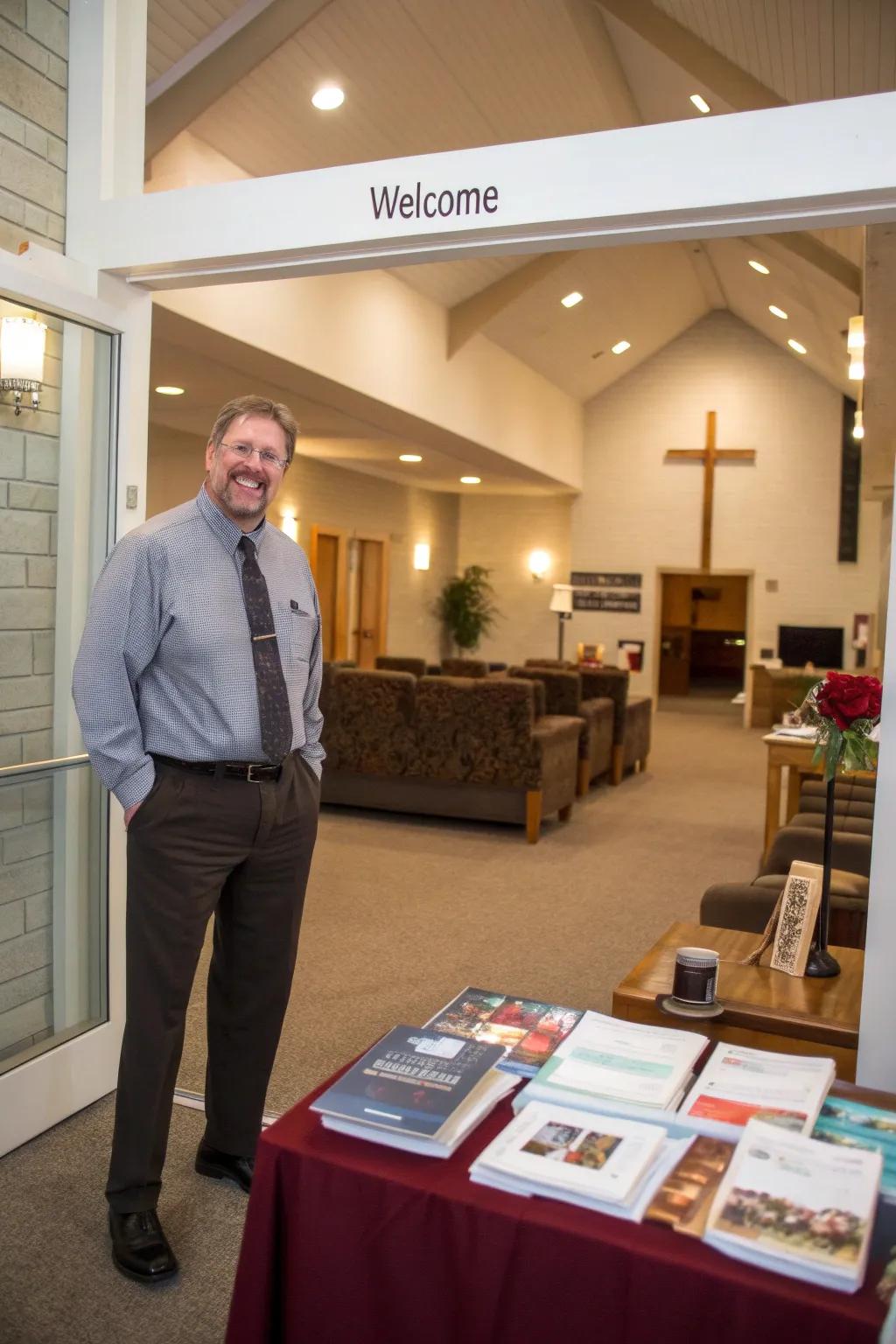 A pastor on call for personalized interaction.