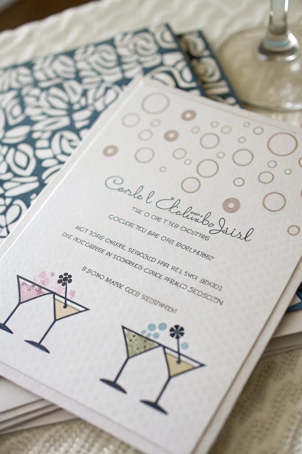 Set the mood with themed icons on your invitations.