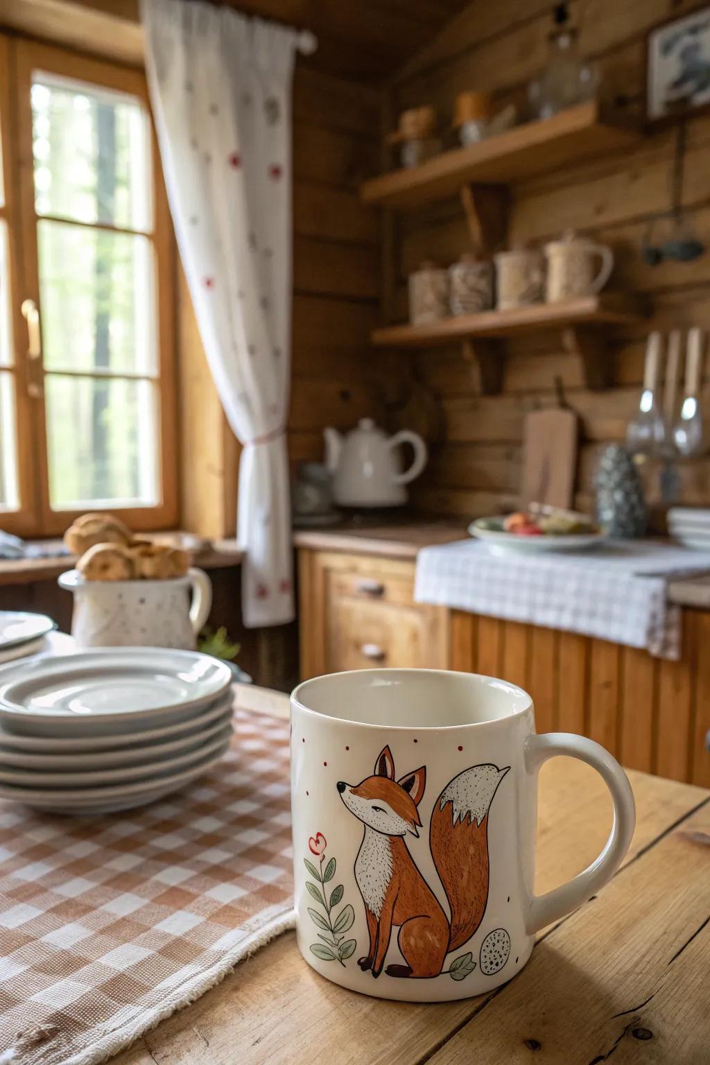 Animal mugs bring nature to your table.