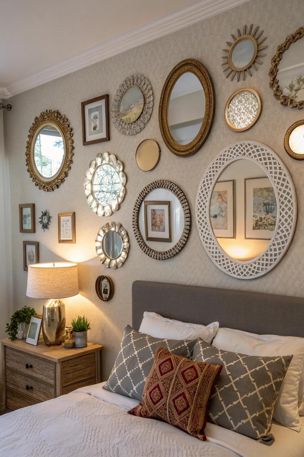 A mirror wall that expands space and reflects elegance