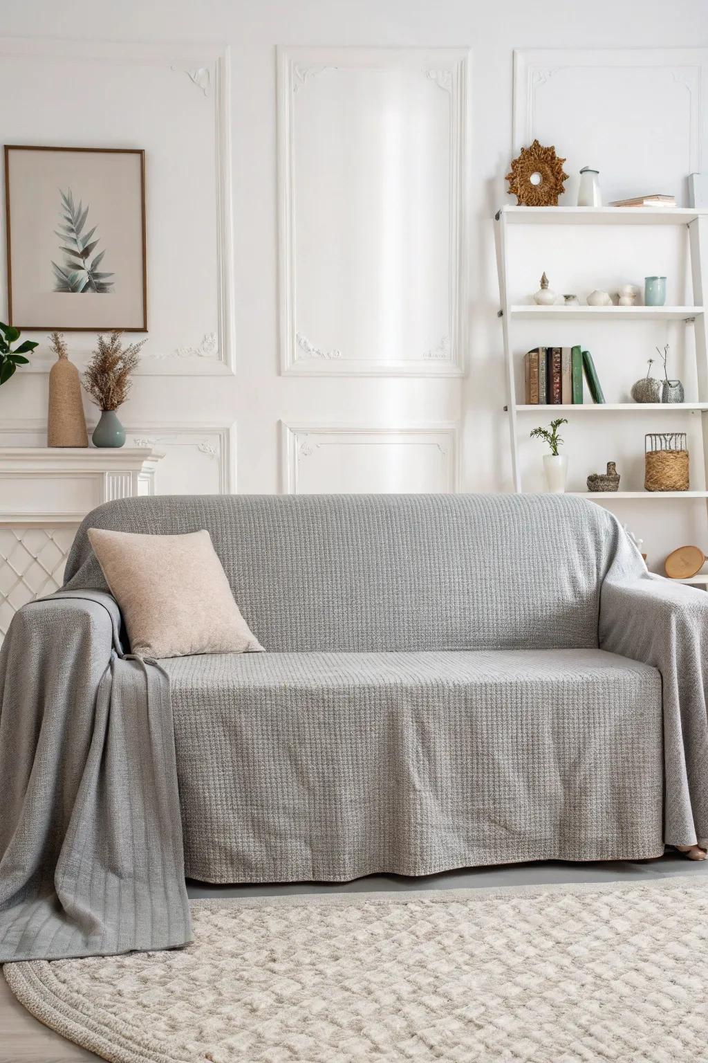 Subtle shades introduce a refined elegance to your sofa.