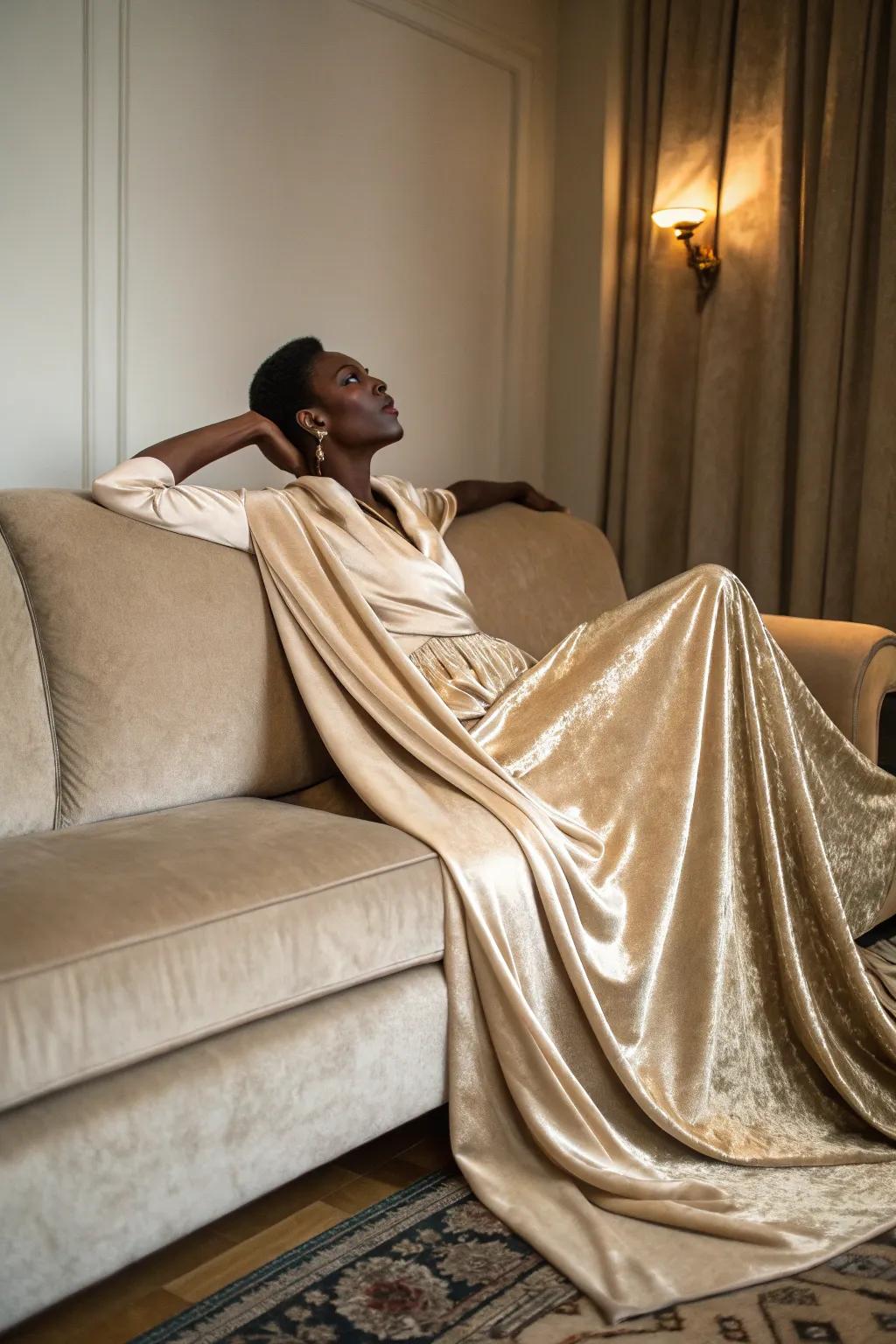 Elegant draping highlights the luxurious feel of your space.