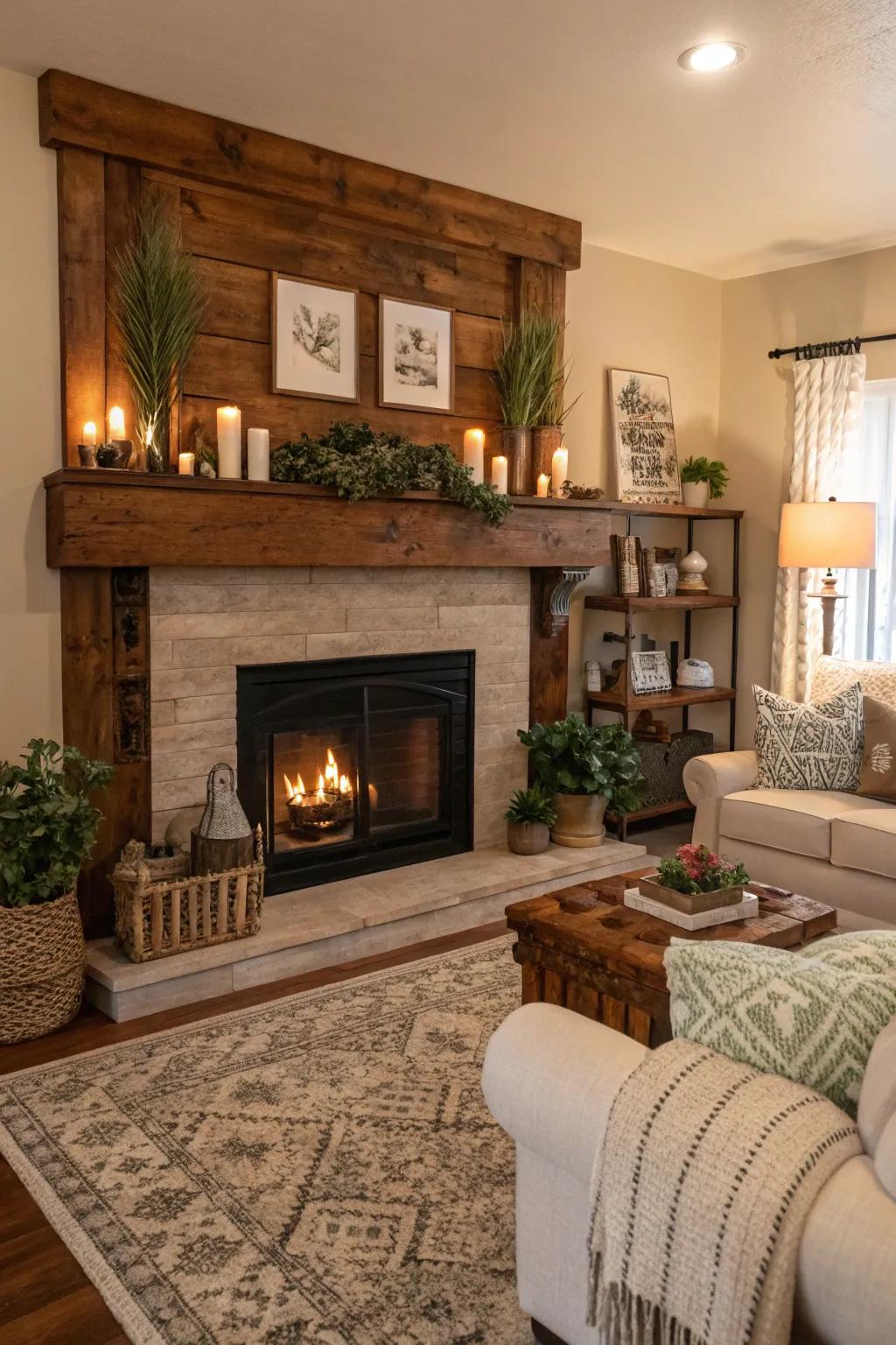 A fireplace brings warmth and allure to any space.