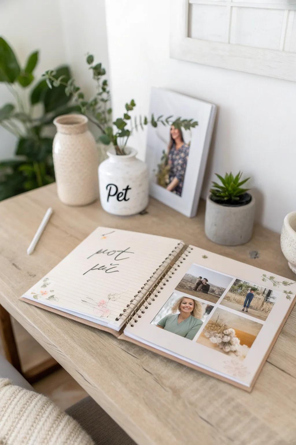 With a special scrapbook page, honor the love and happiness that pets bring into your life.