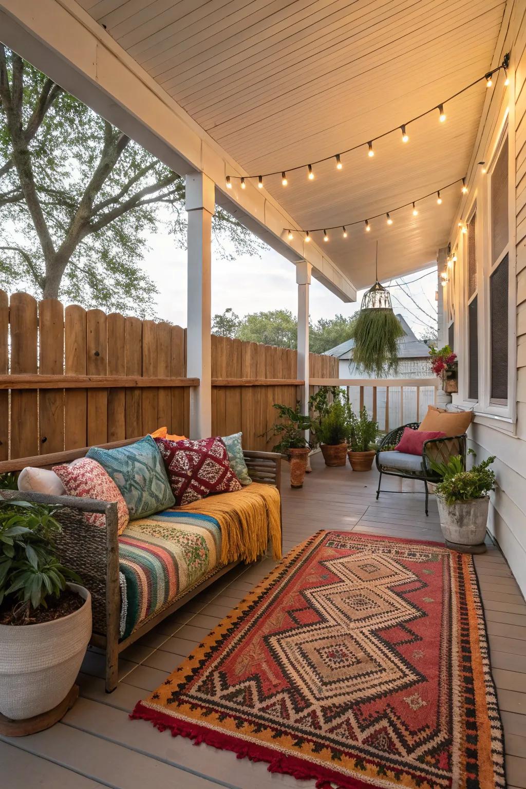 Decorations and accessories infuse personality and coziness.
