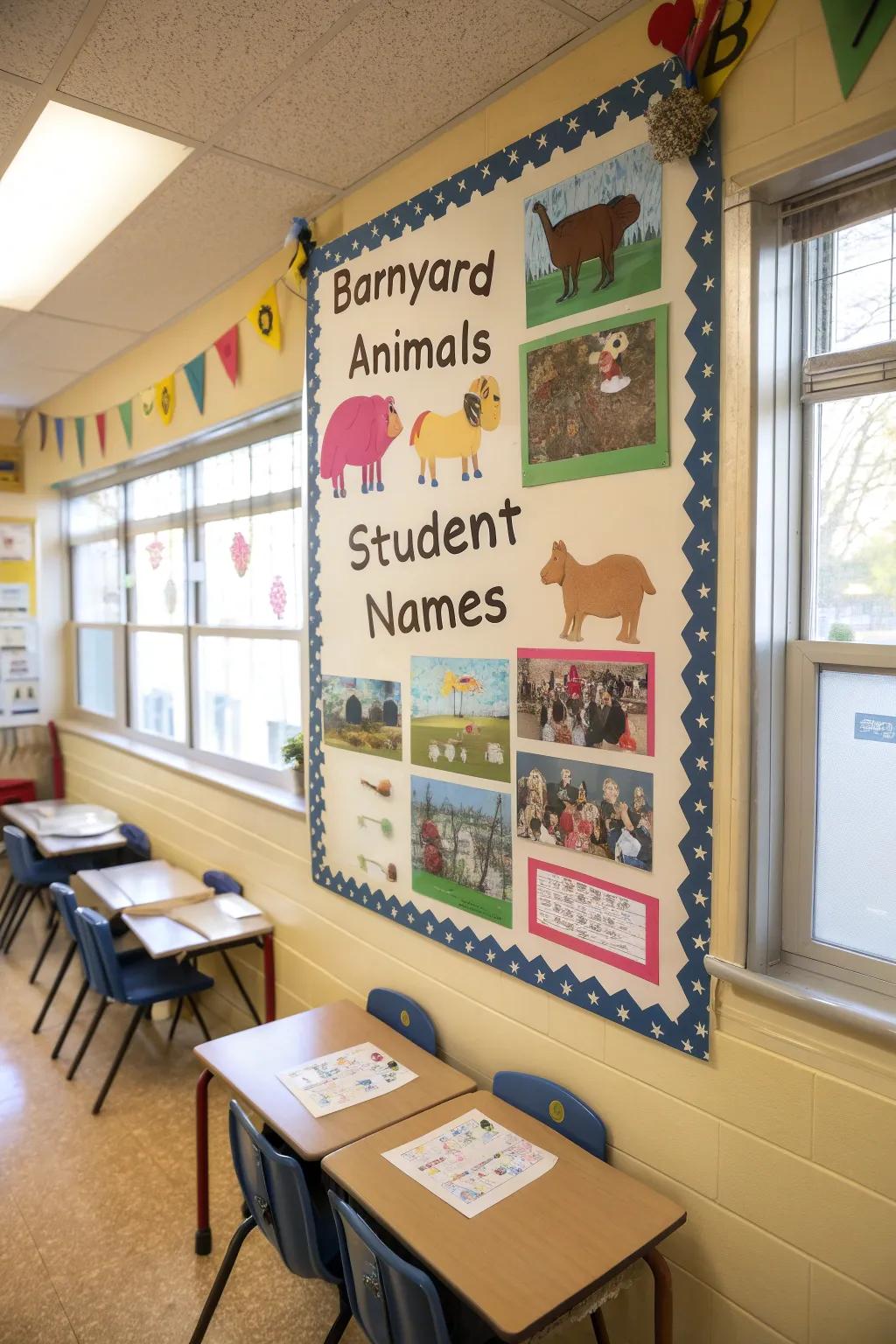 A 'Barnyard Mates' board that fosters community