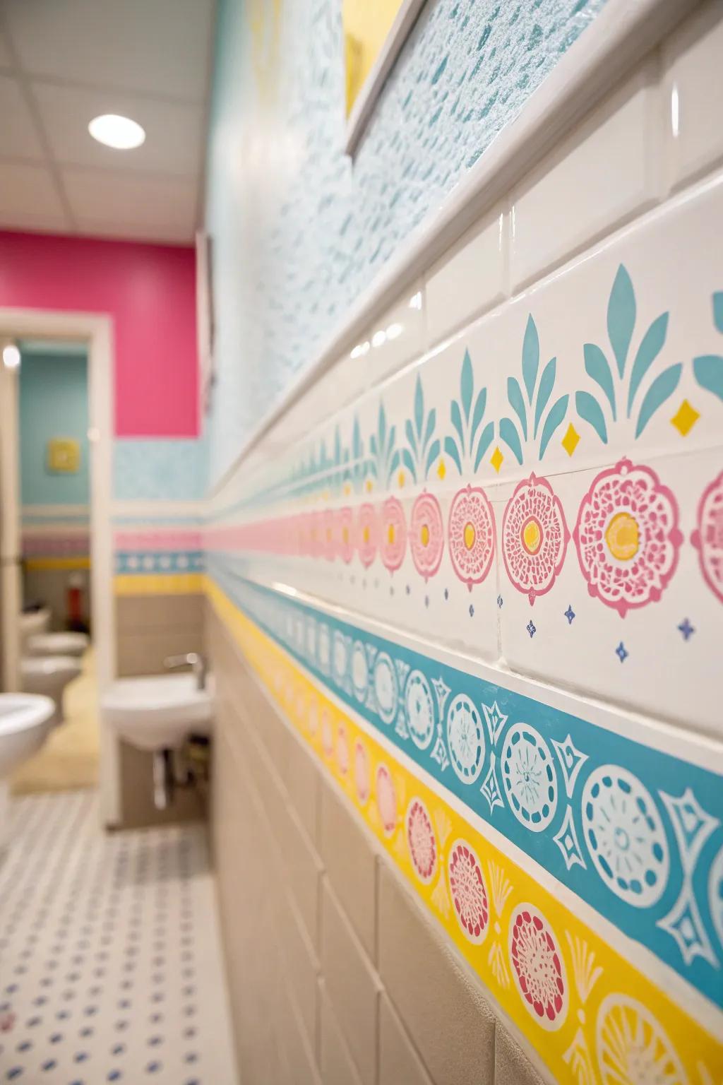 Vibrant borders bring energy and cheer to your home.