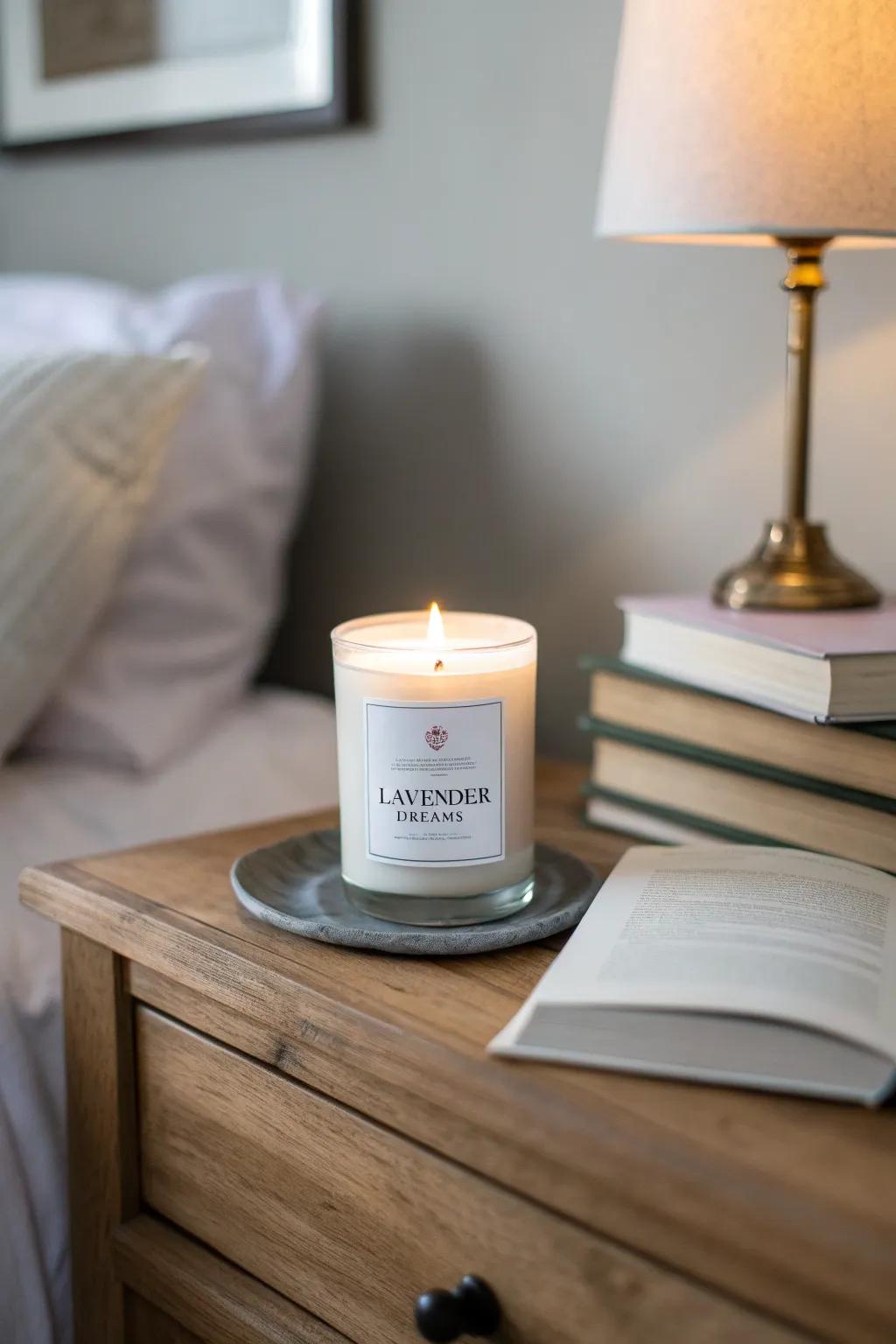 Violet Slumber Candle for Relaxation