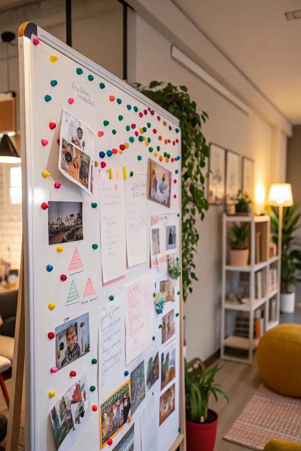 Create a personal gallery with mixed media.