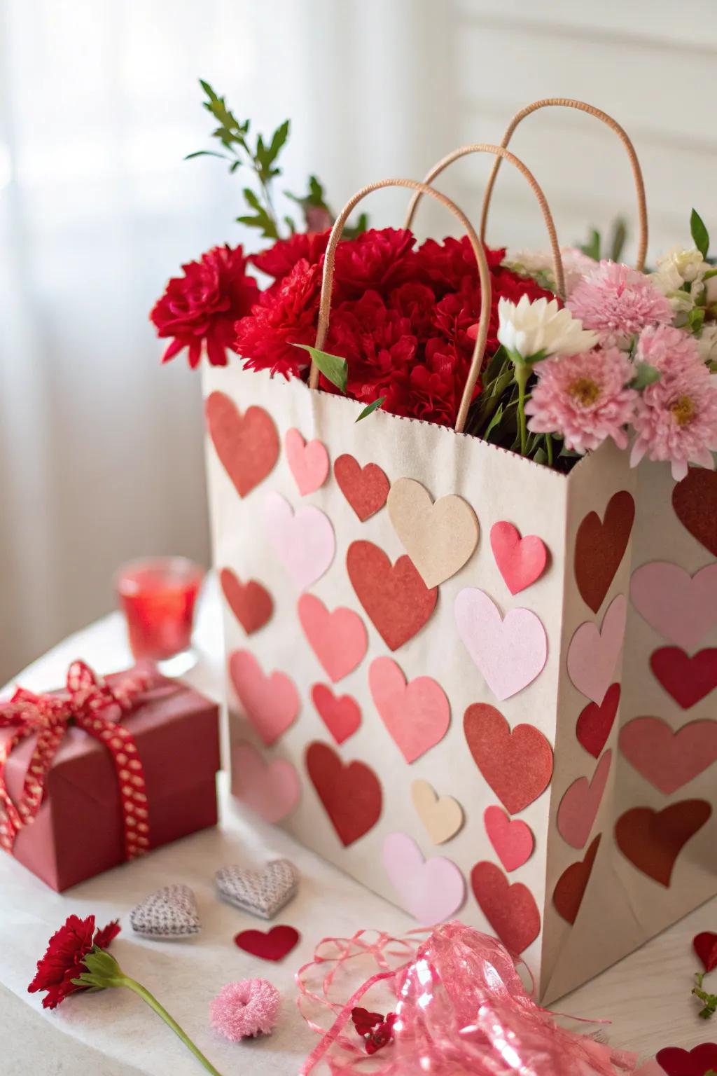 Tiered trimmings concoct a conspicuous visual.