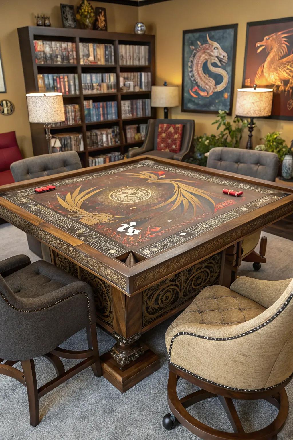 Thematic touches bring a sense of magic to your gaming area.